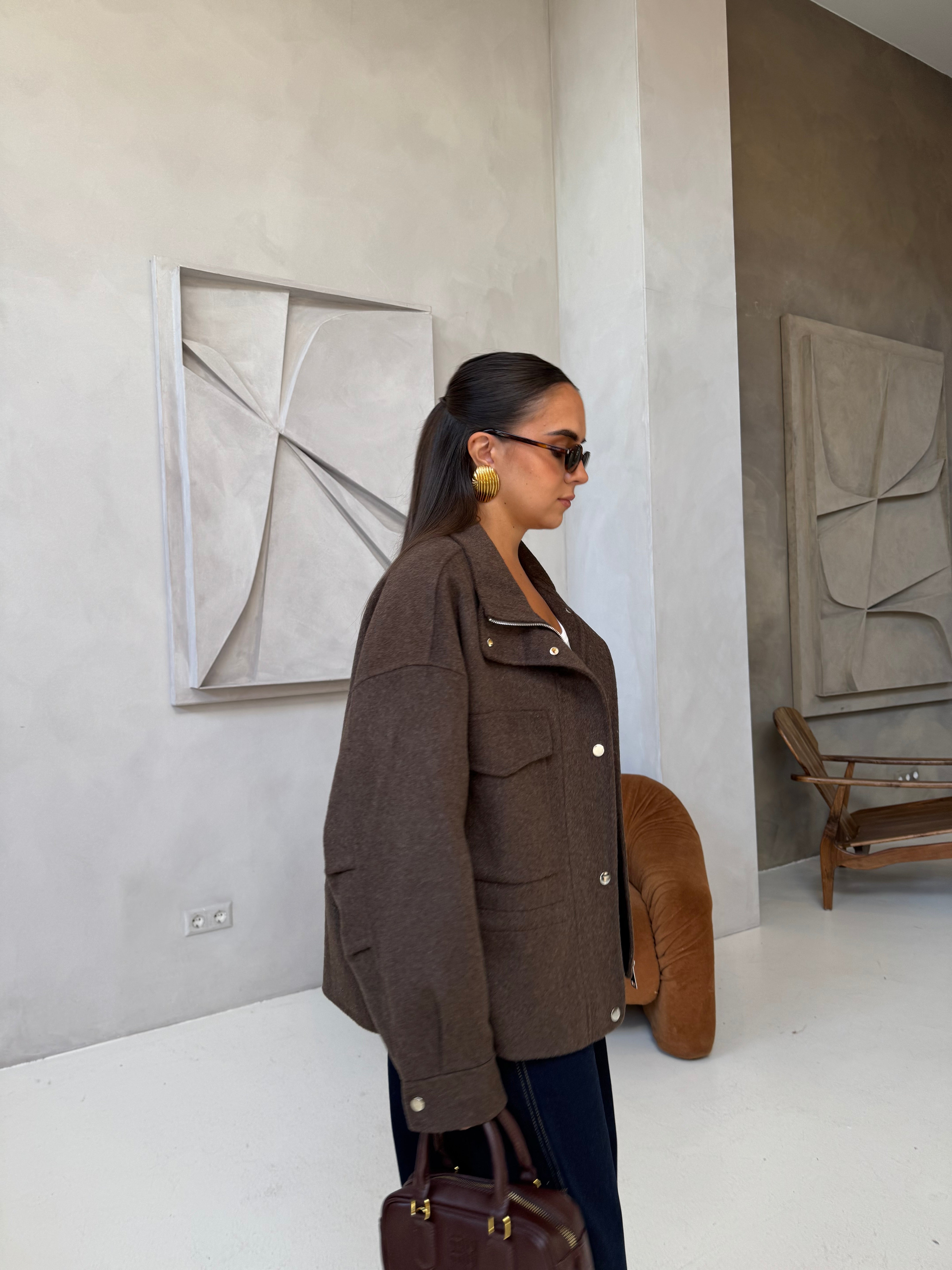 Manteau LANA marron (M2539)