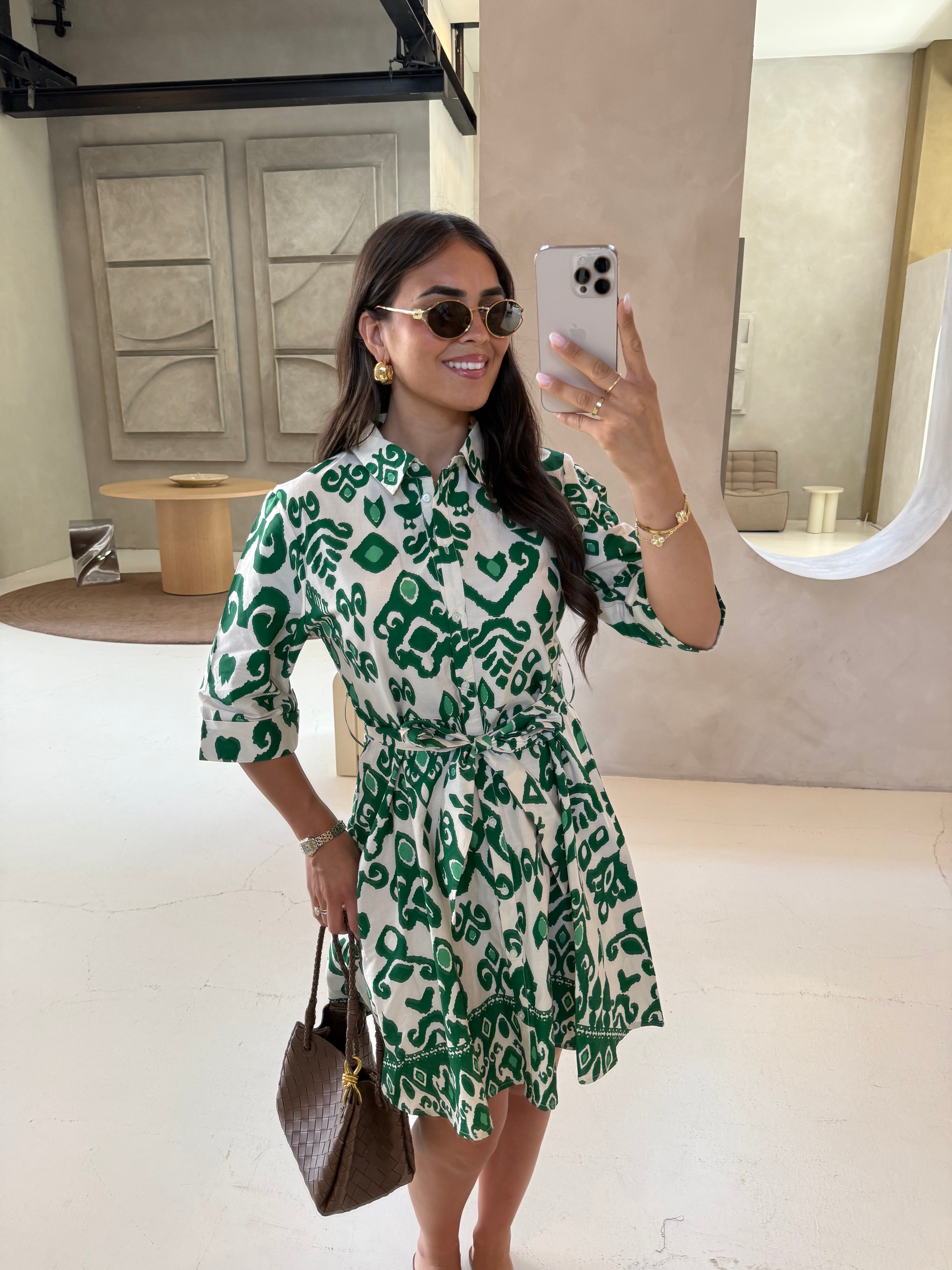 Robe BIBA courte verte