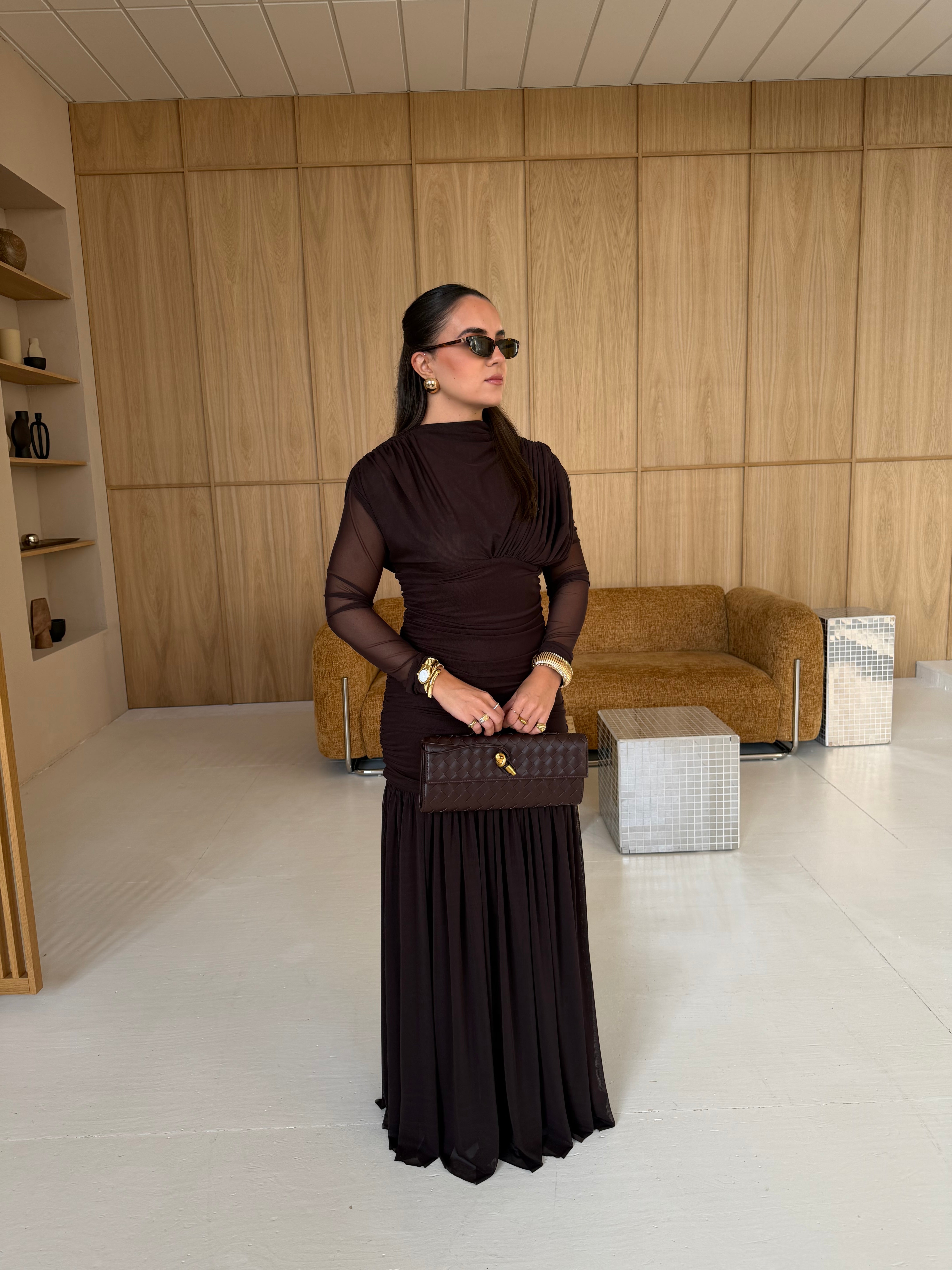 Robe BRITNEY marron
