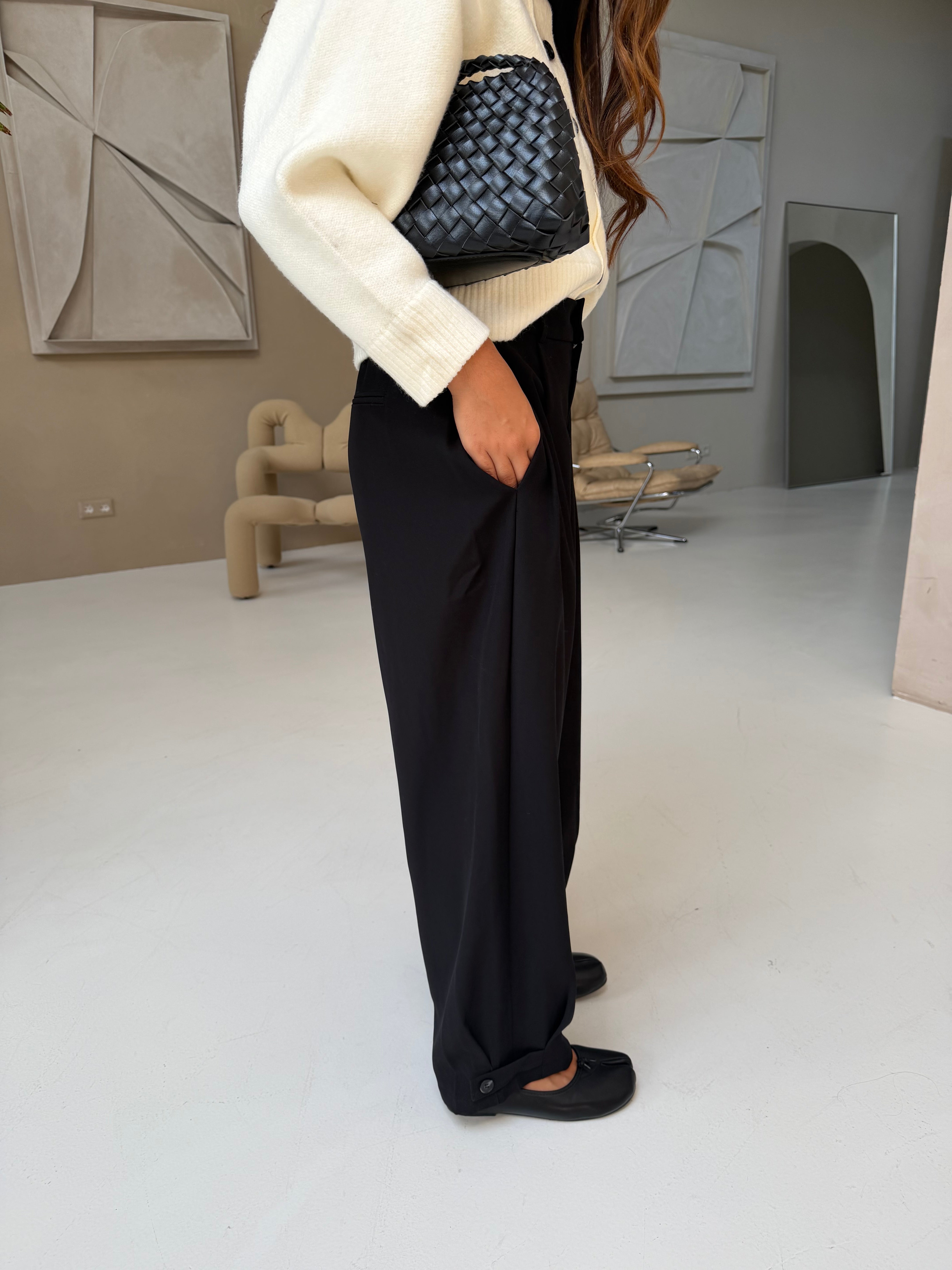 Pantalon INAYA pince noir  (27209)