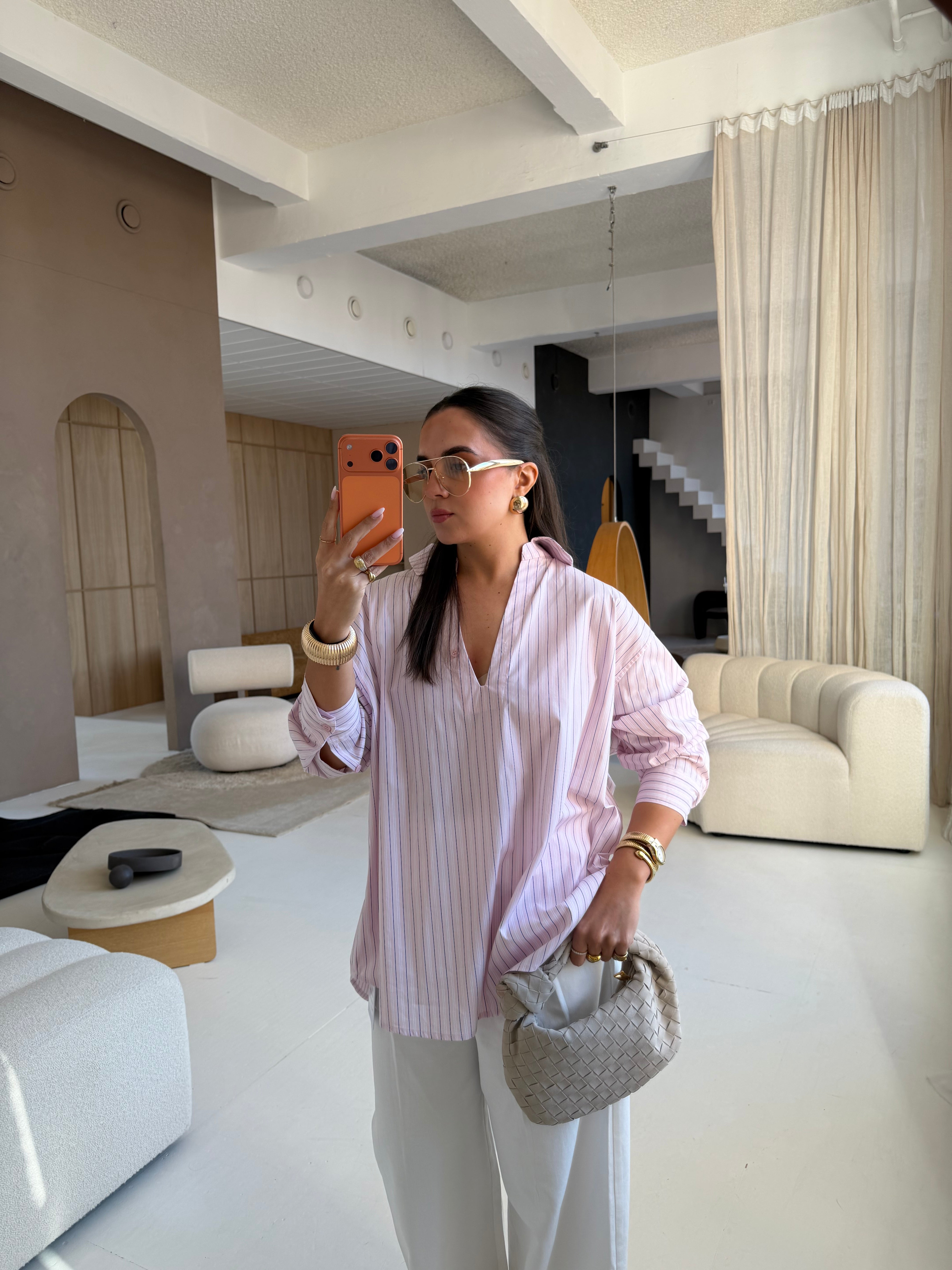 Chemise TUNISIA rose (7006)