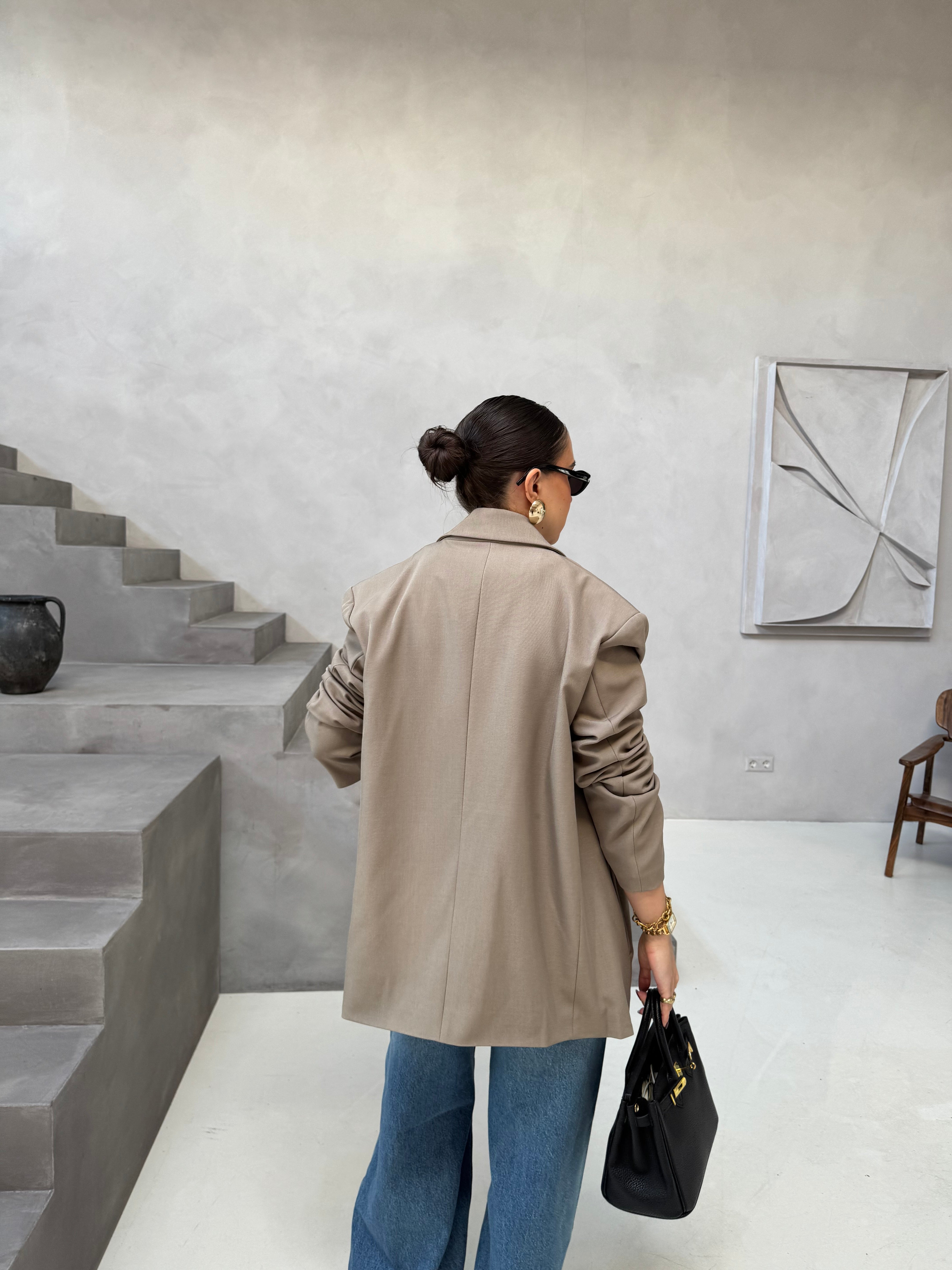 Blazer AMOVIBLE taupe (W24748)