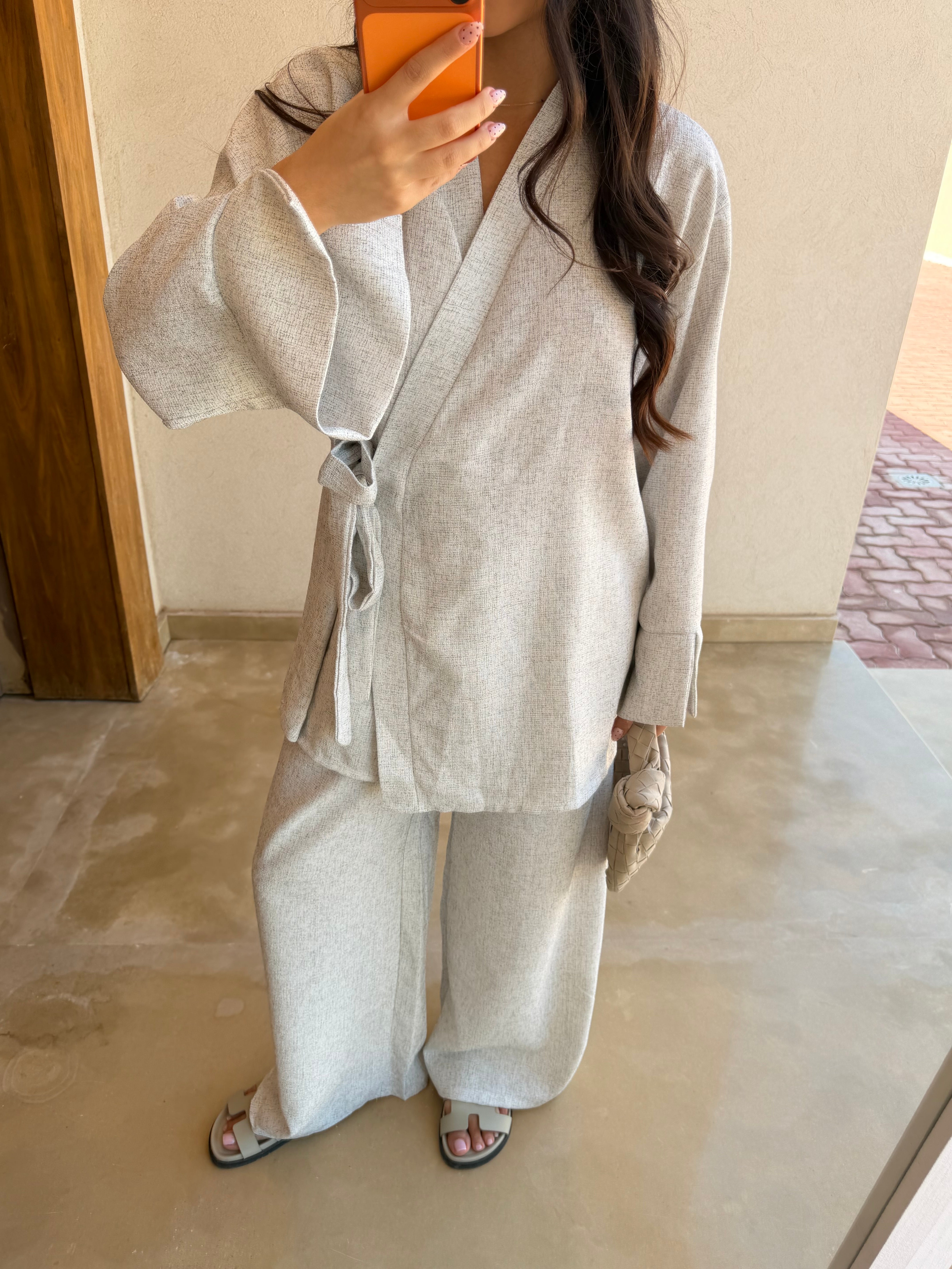 Ensemble JESSY noué gris