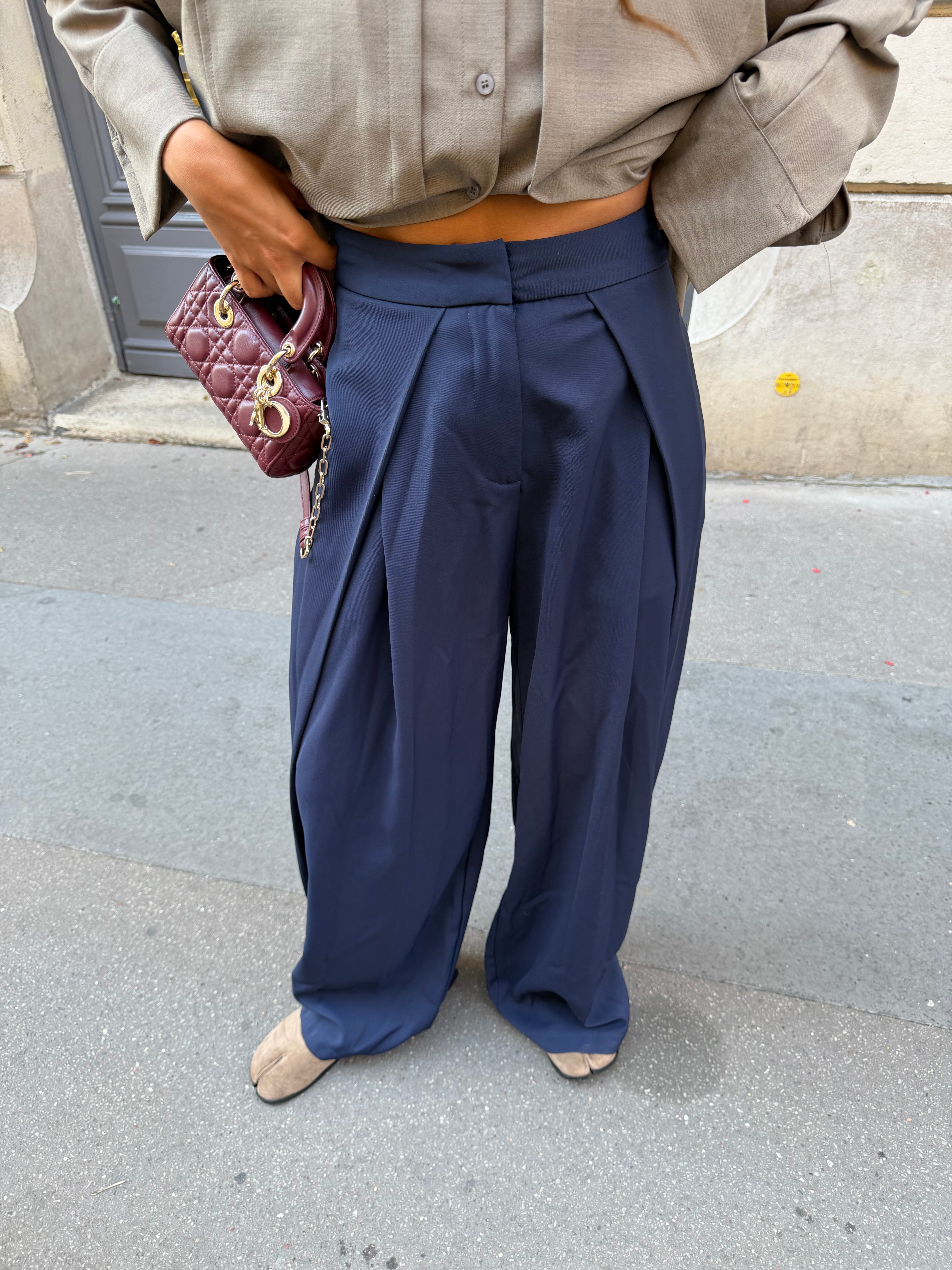 Pantalon pince ALBA bleu marine  (L115)