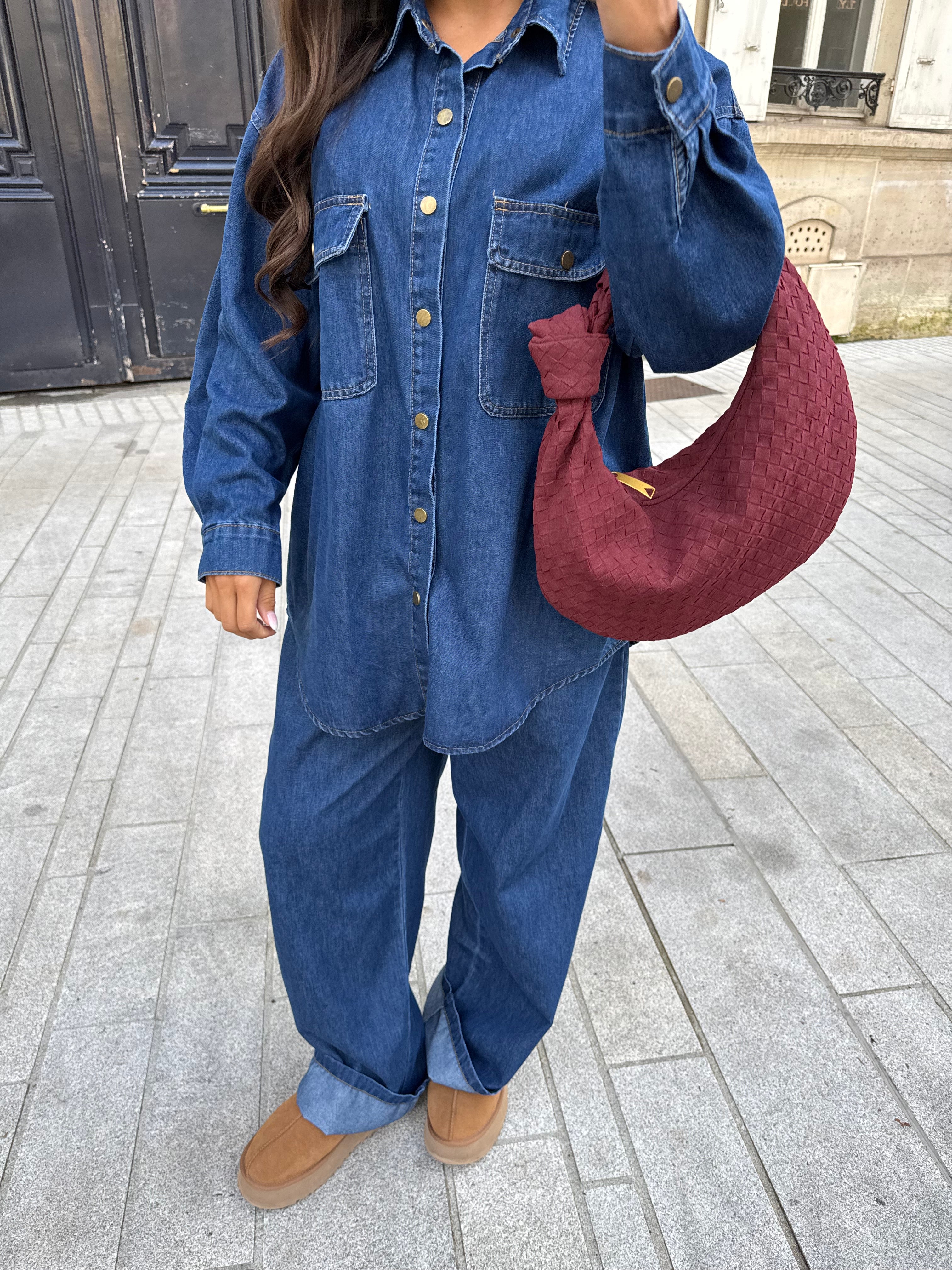 Ensemble jean SETH loose bleu foncé