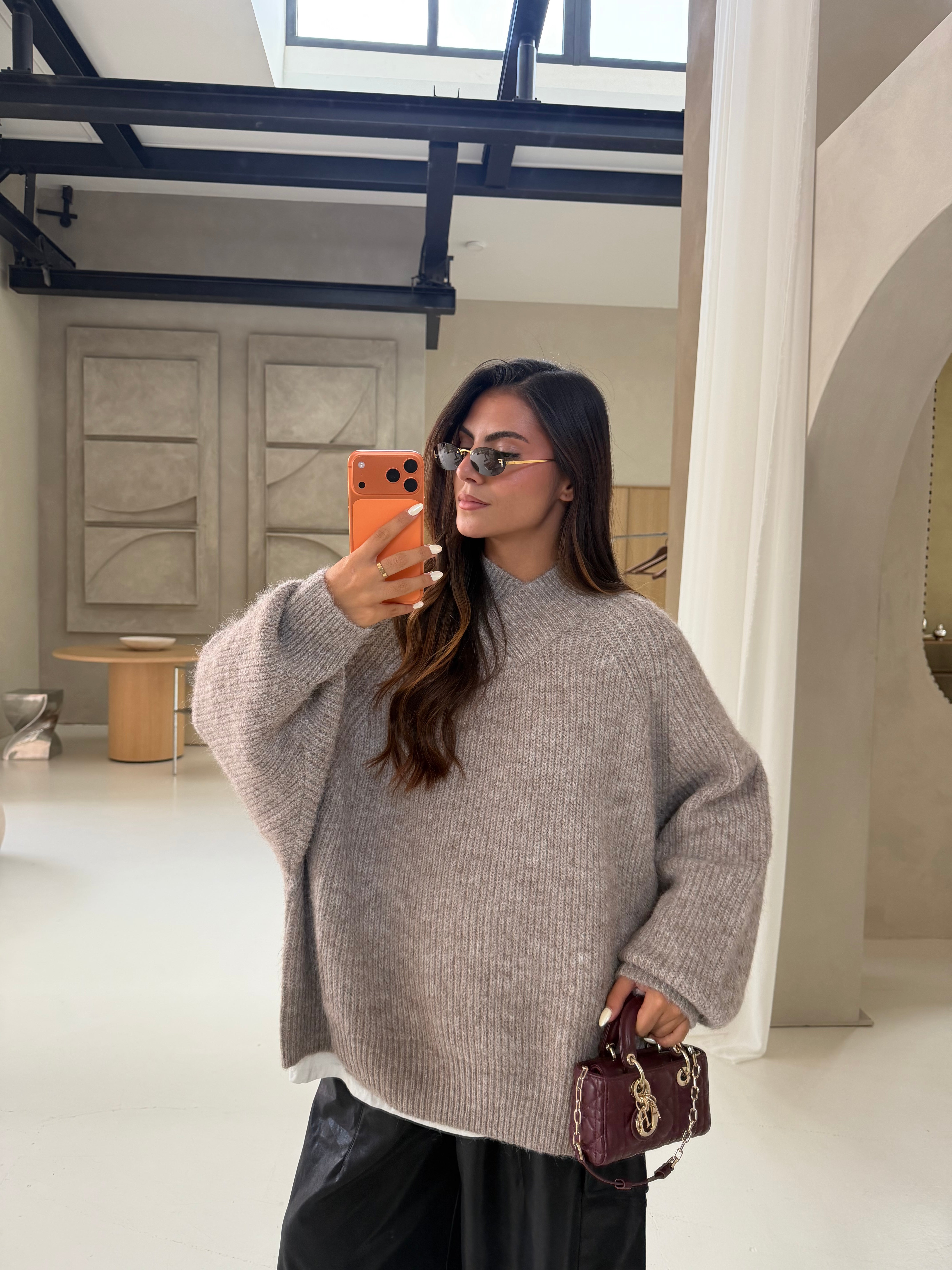 Pull BESTI taupe  (LC397)