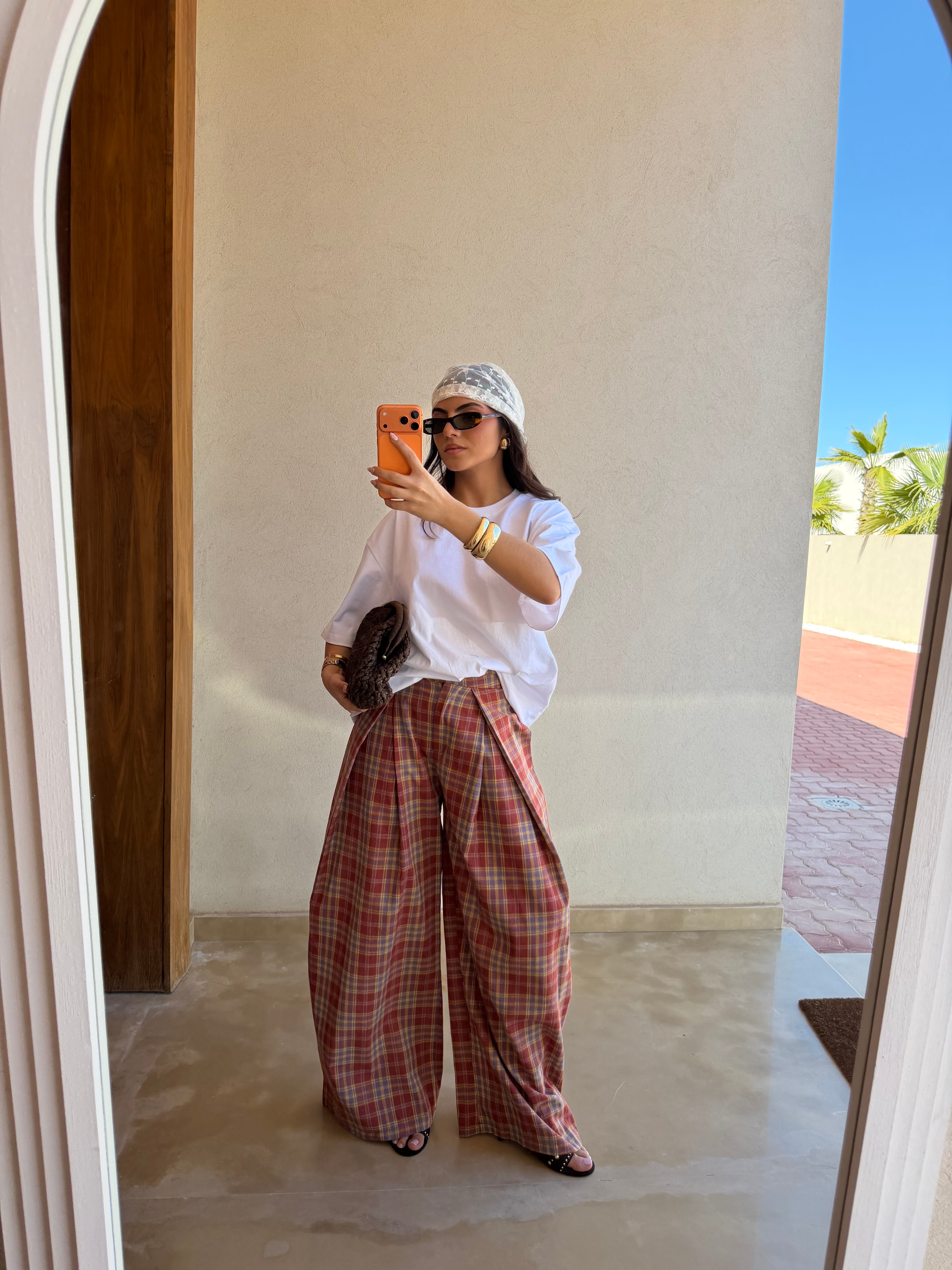 Pantalon CHENI rouge