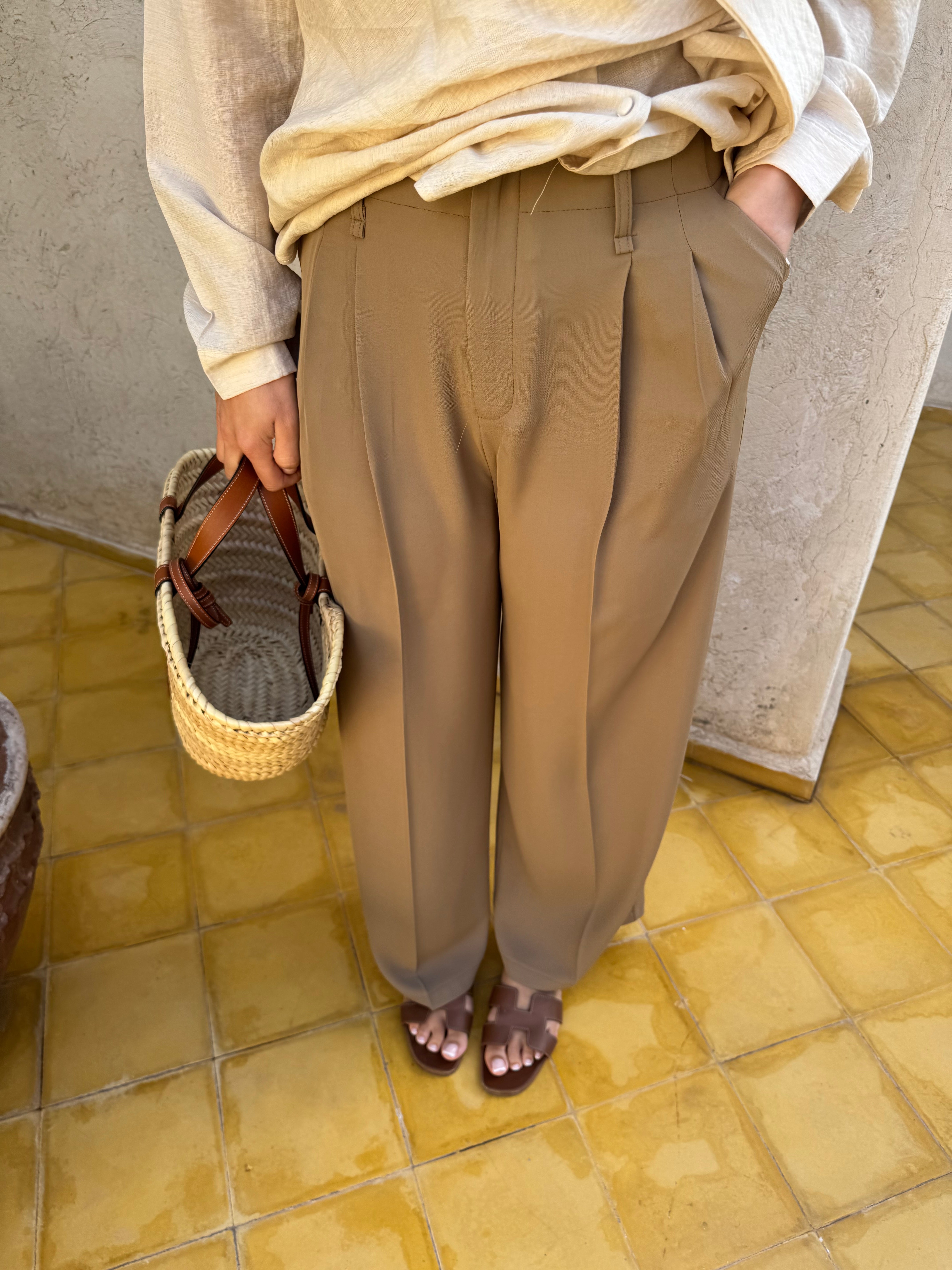 Pantalon ENUA taupe (68806)