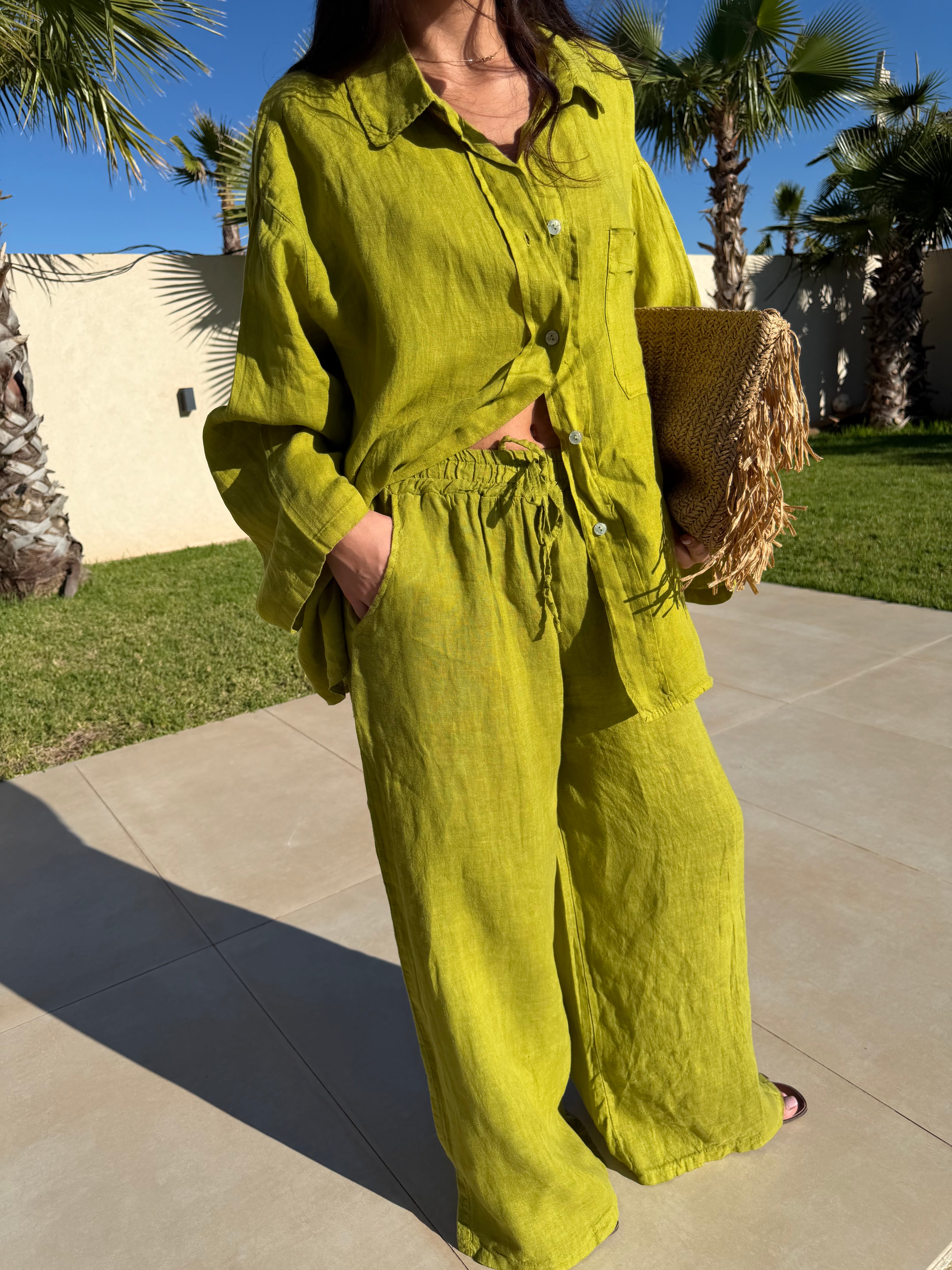 Ensemble NOBLE lin olive