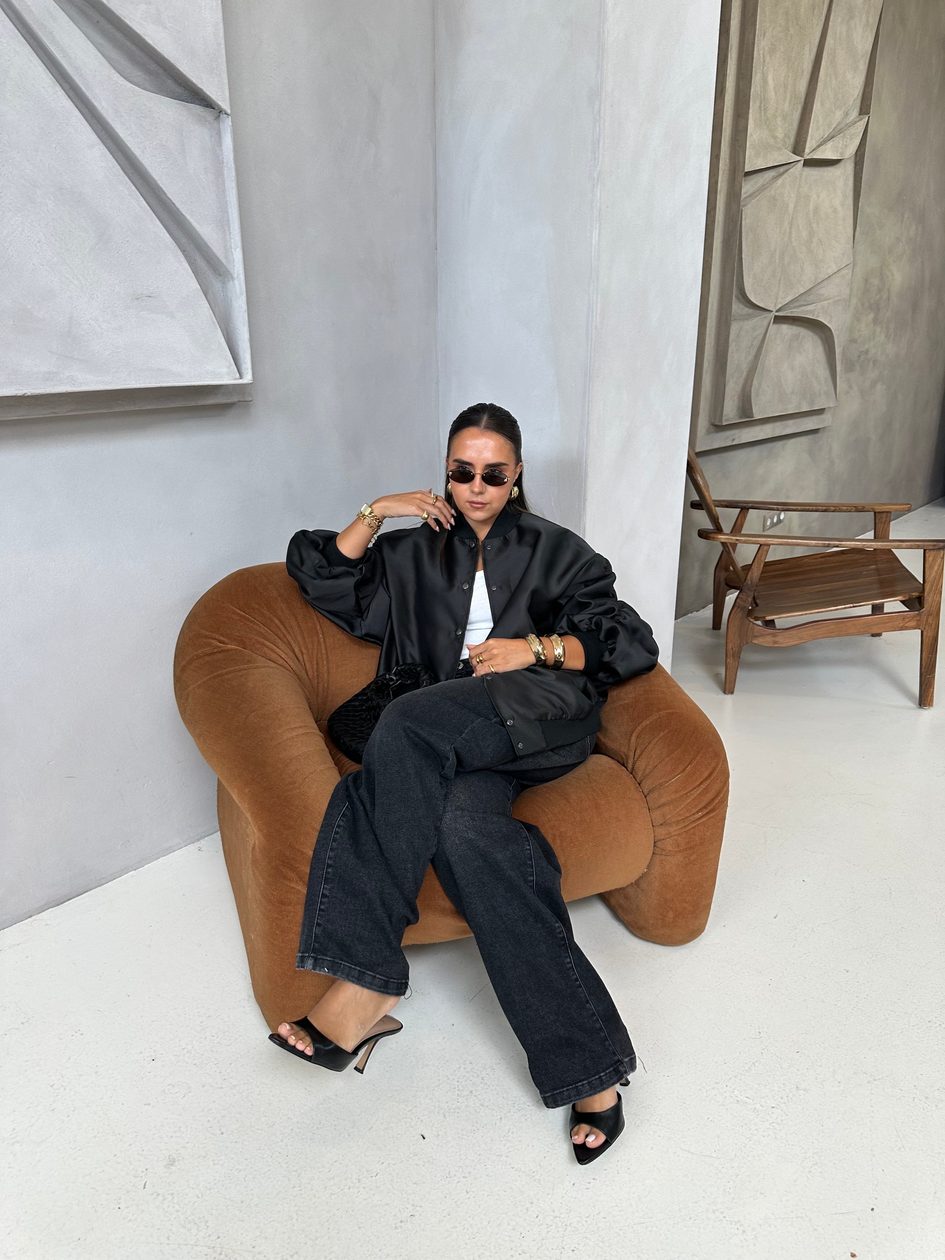 Bomber oversize BELAN noir (0031)