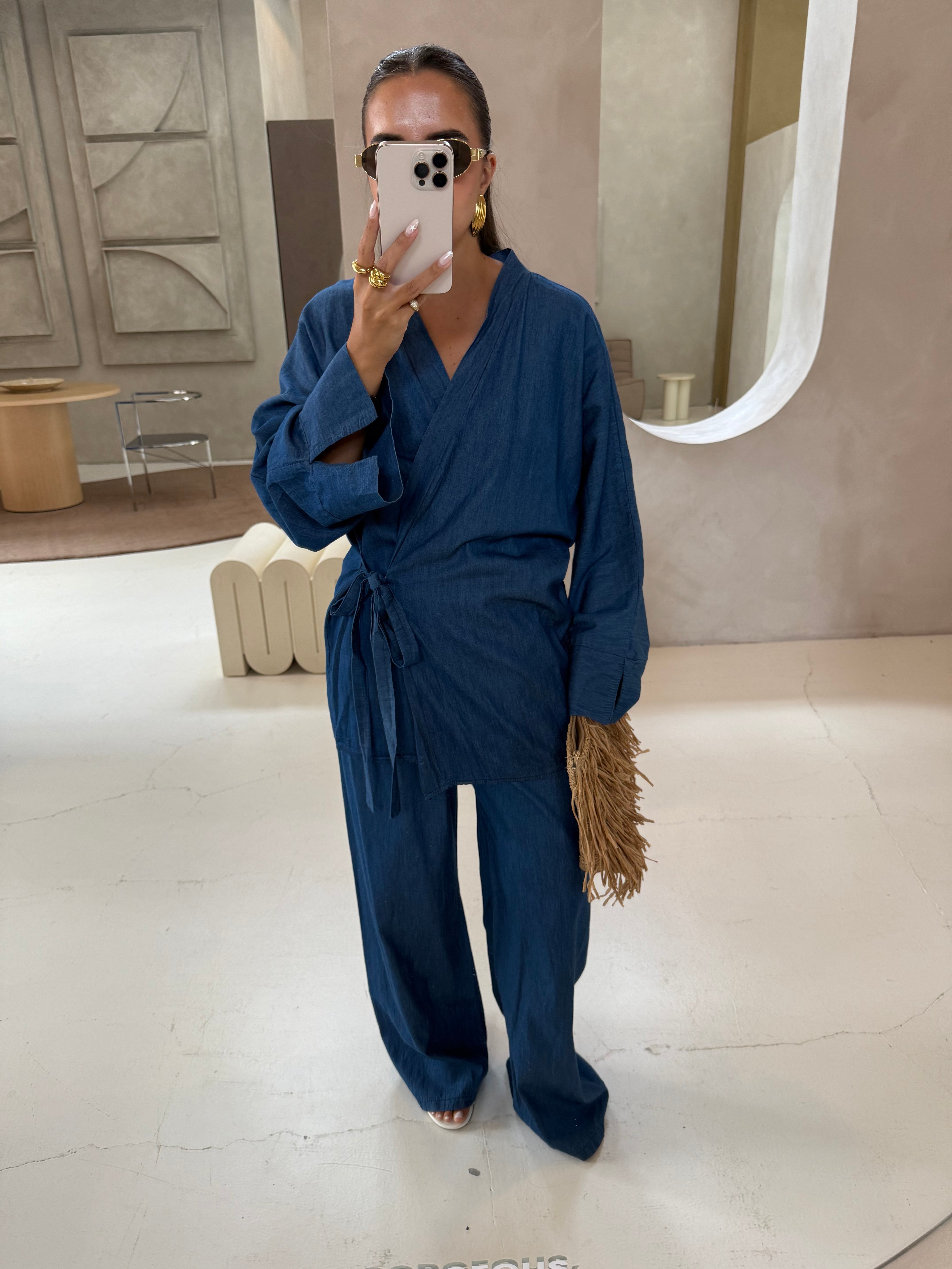 Ensemble noué en jean
