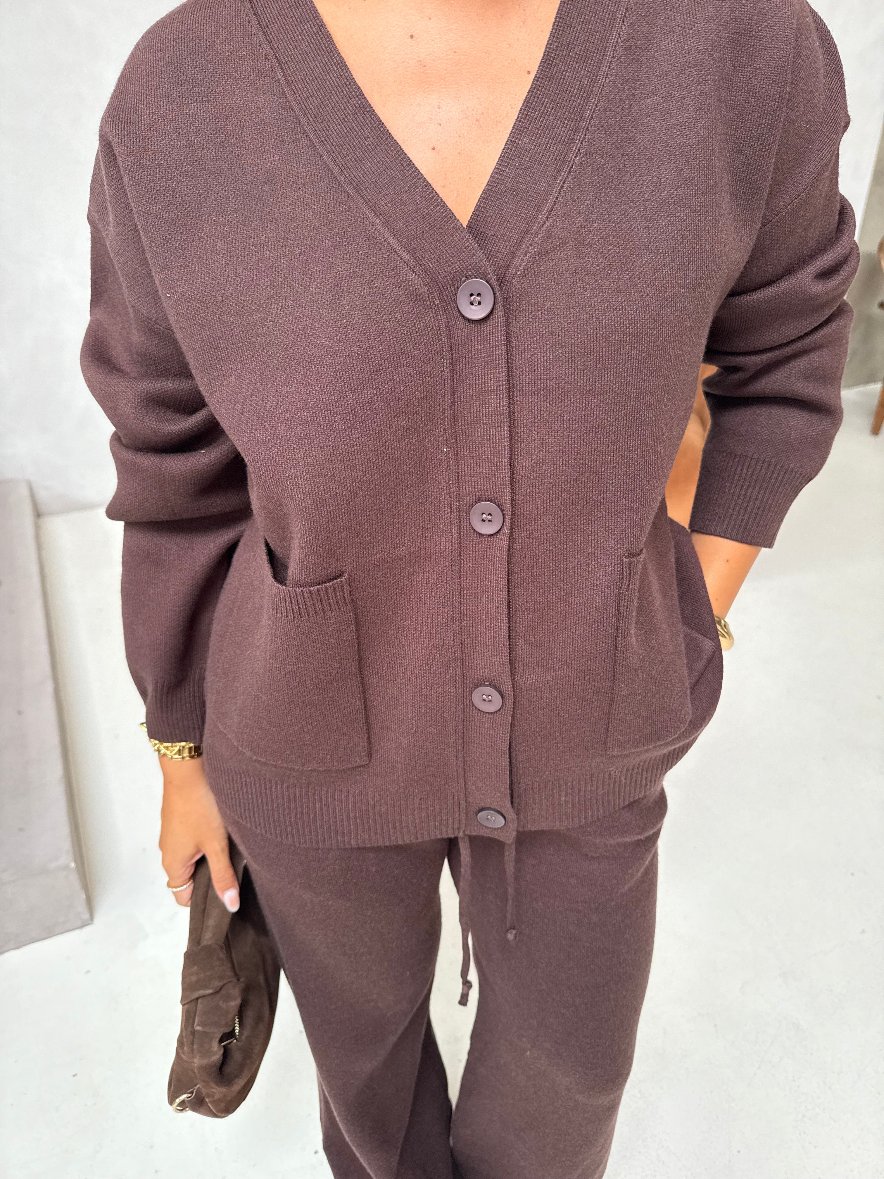 Gilet ESSA marron (ch-1875)