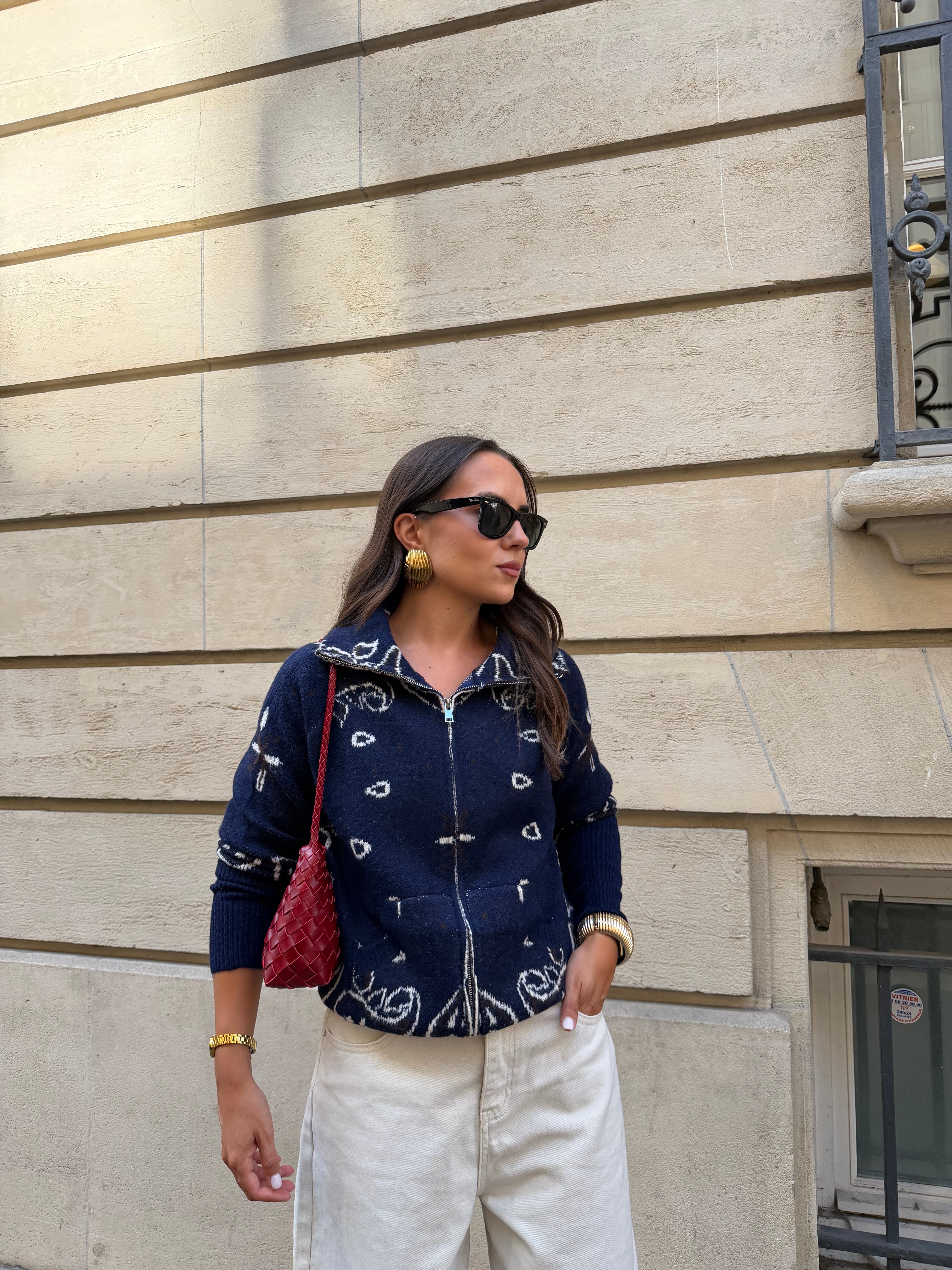 Gilet MUSY Bandana bleu marine (ML19)