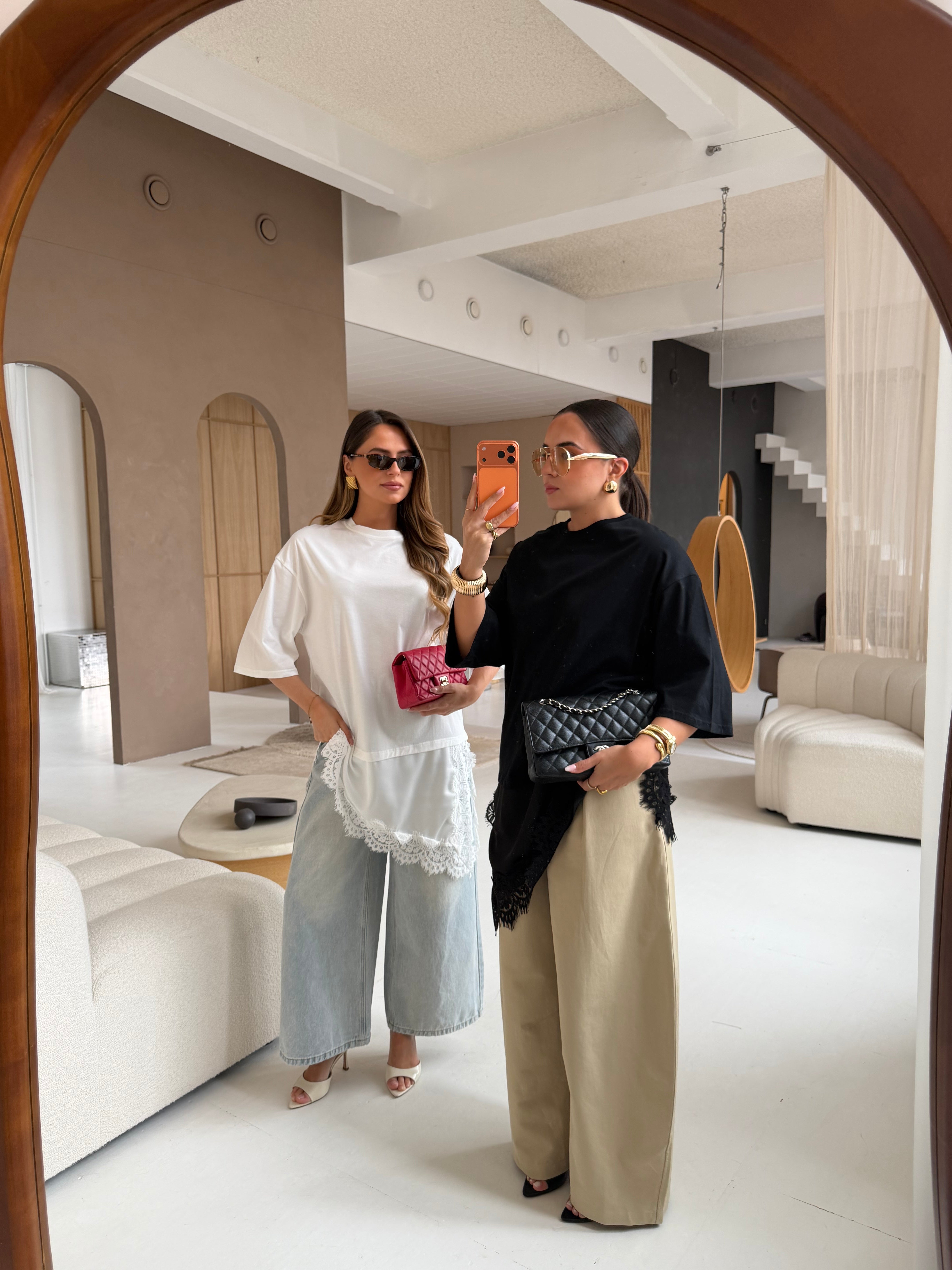 T-shirt dentelle blanc (SW733)