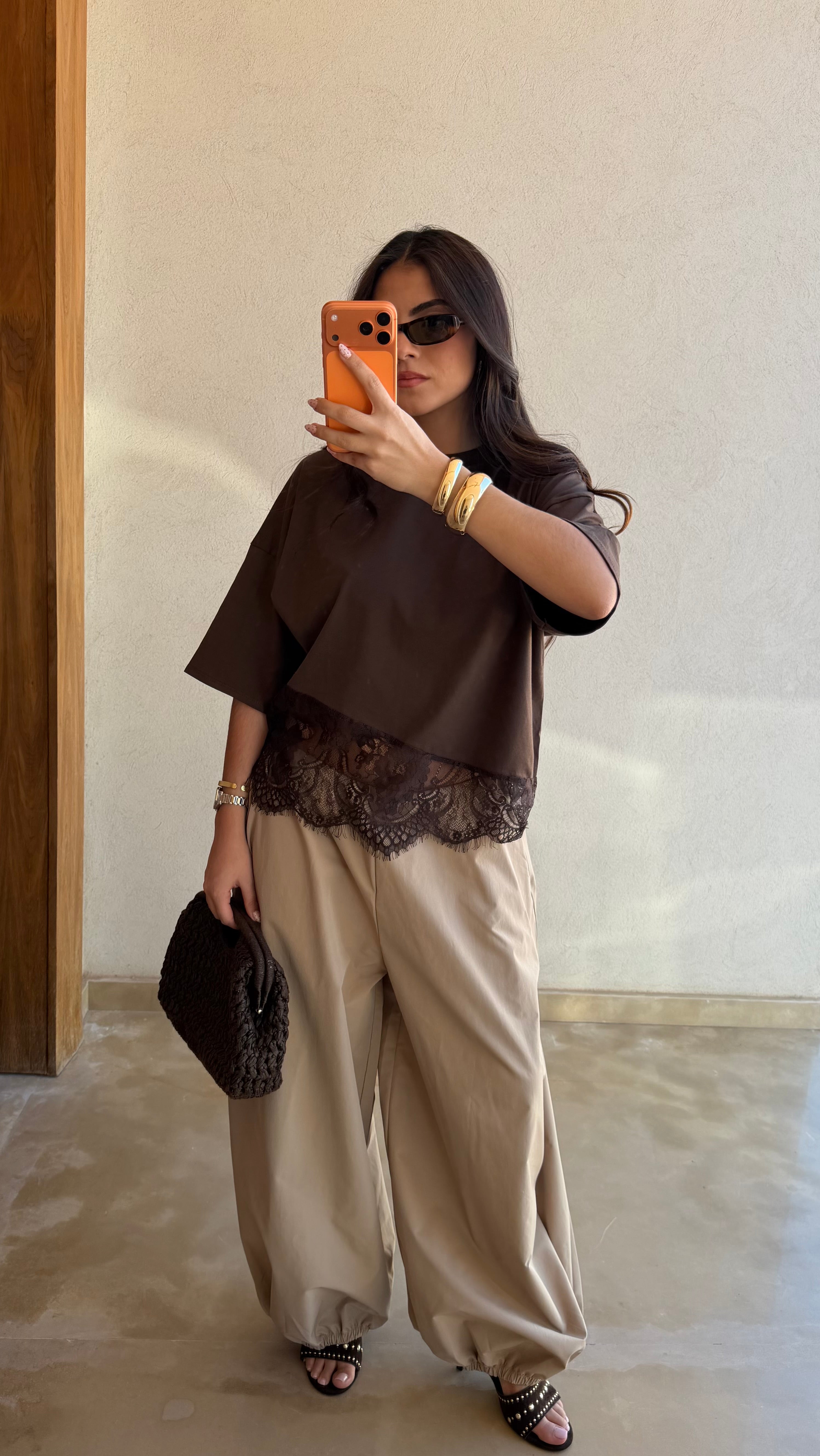Pantalon ballon KIA taupe (K7-20)