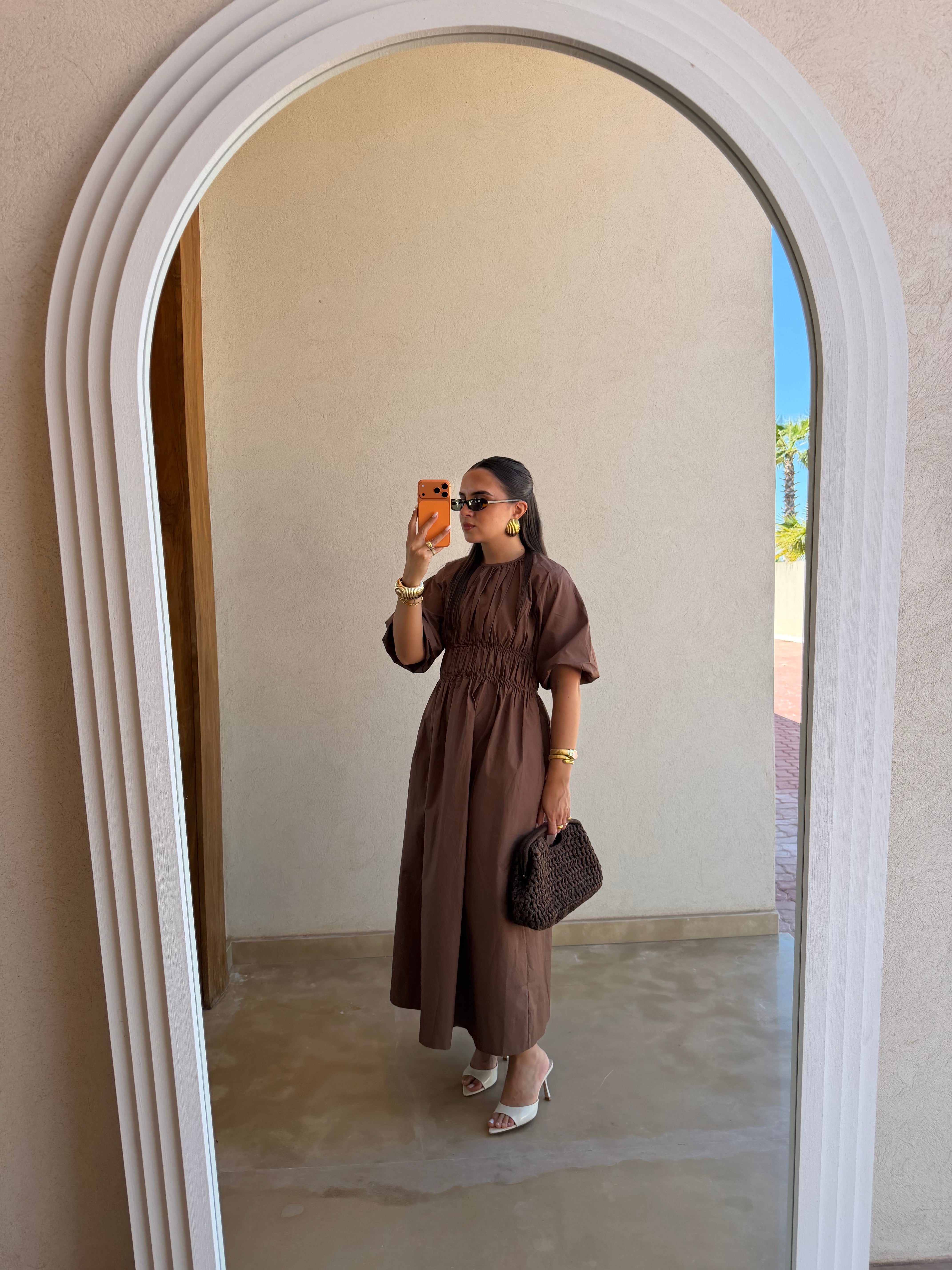 Robe JUNO marron (JY203)