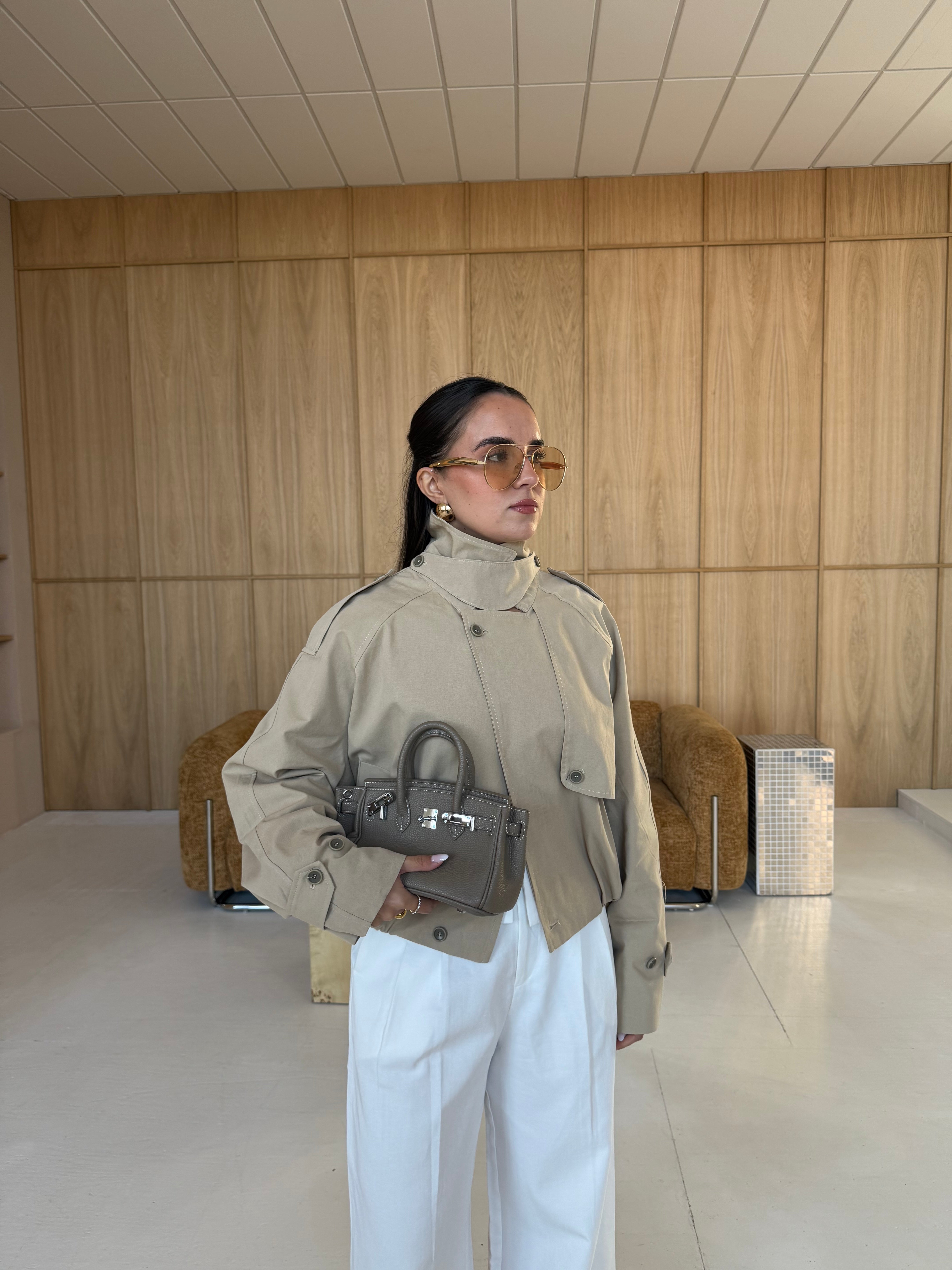 Trench PAULINE taupe (SC357)