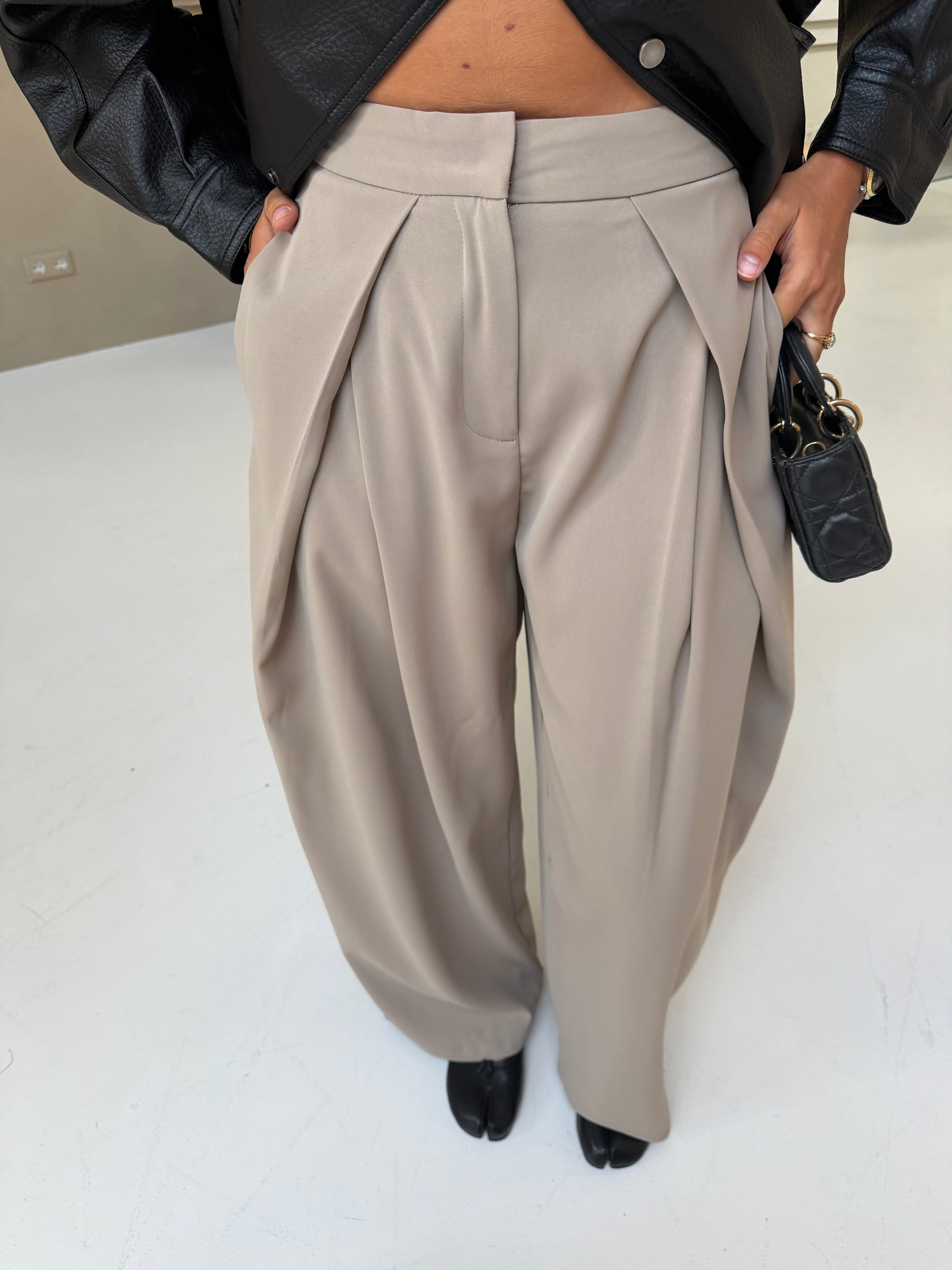 Pantalon pince ALBA beige (L115)