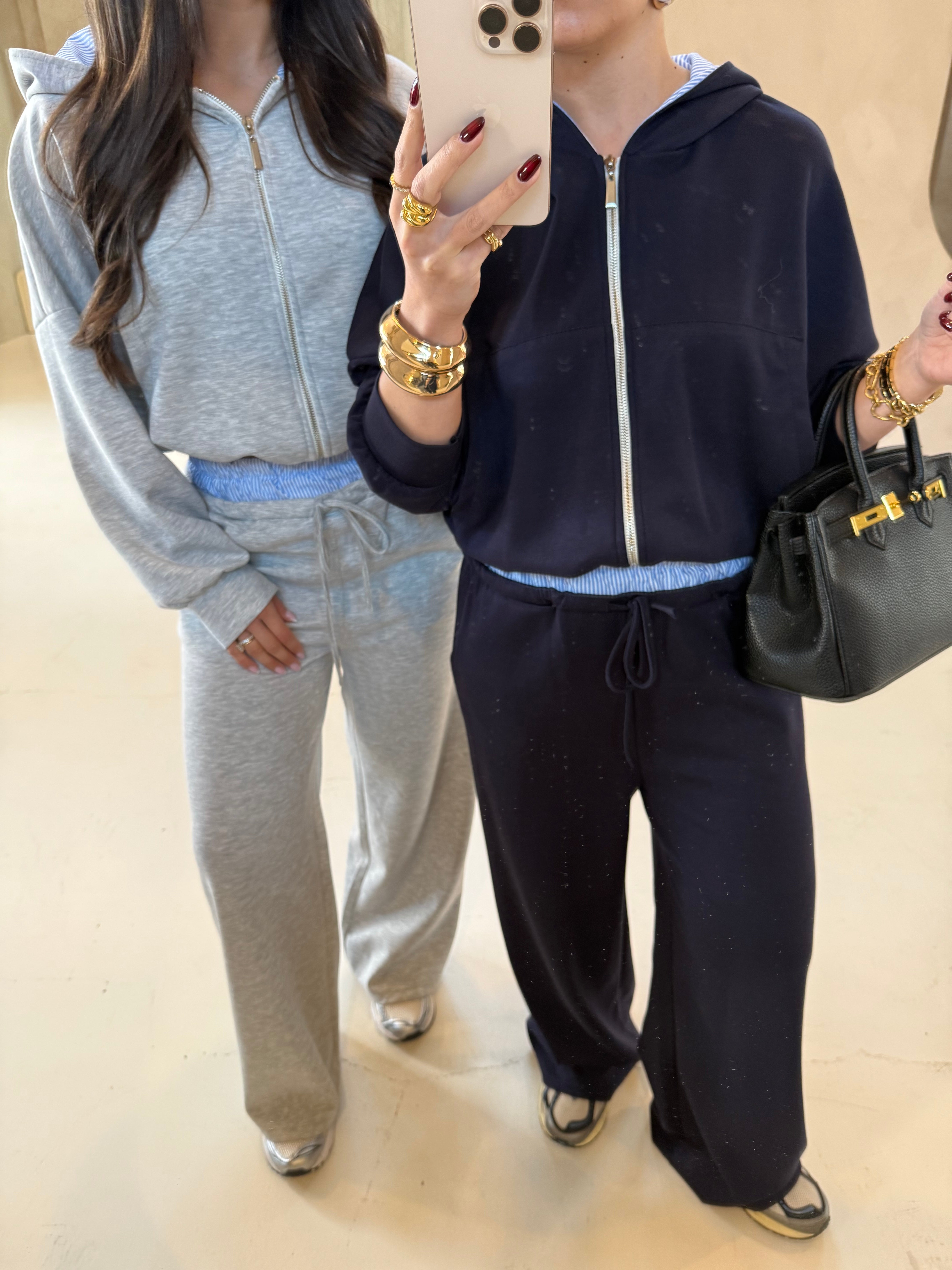 Ensemble jogging bleu marine