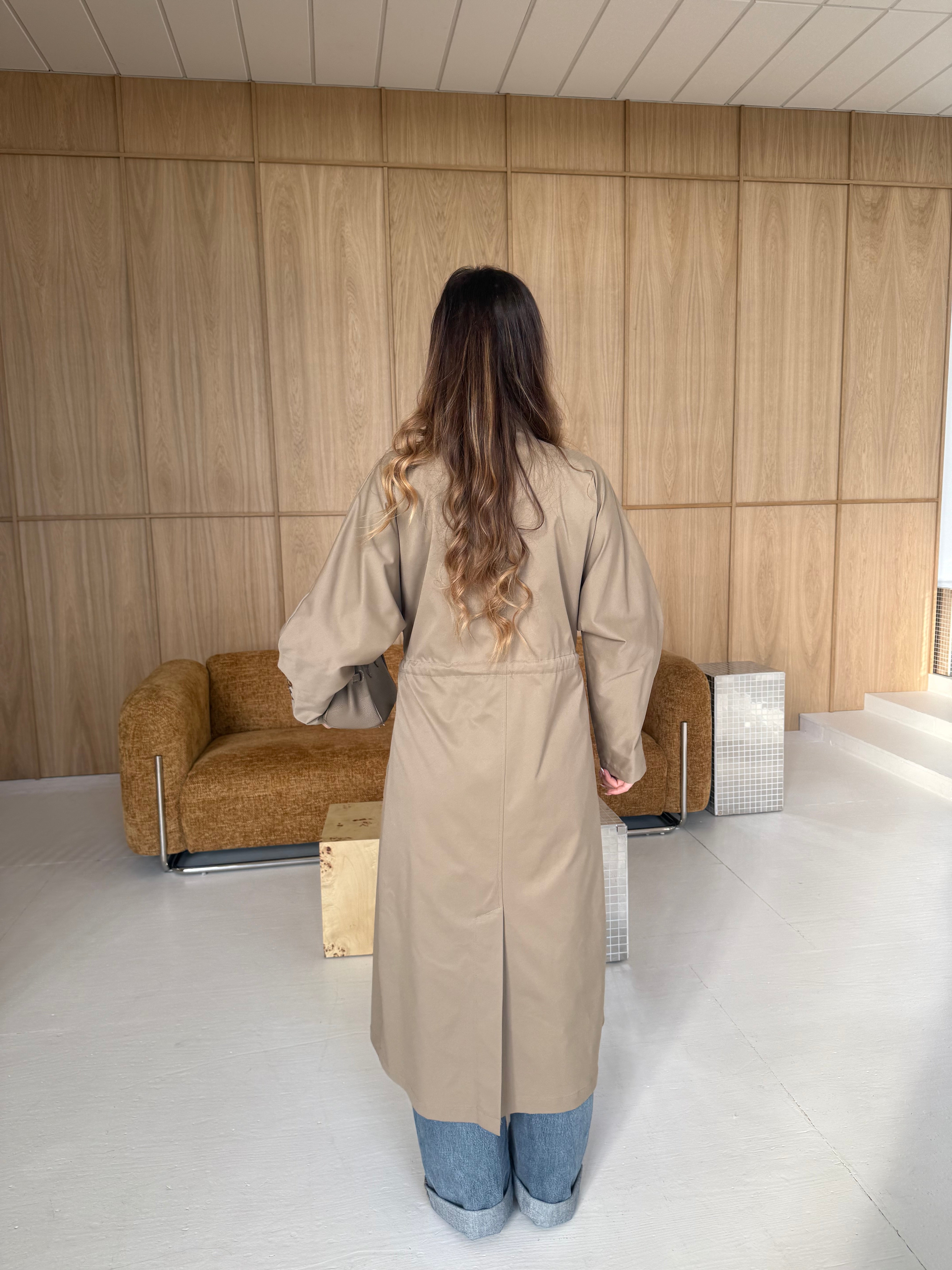 Veste longue SAM beige (W25256)