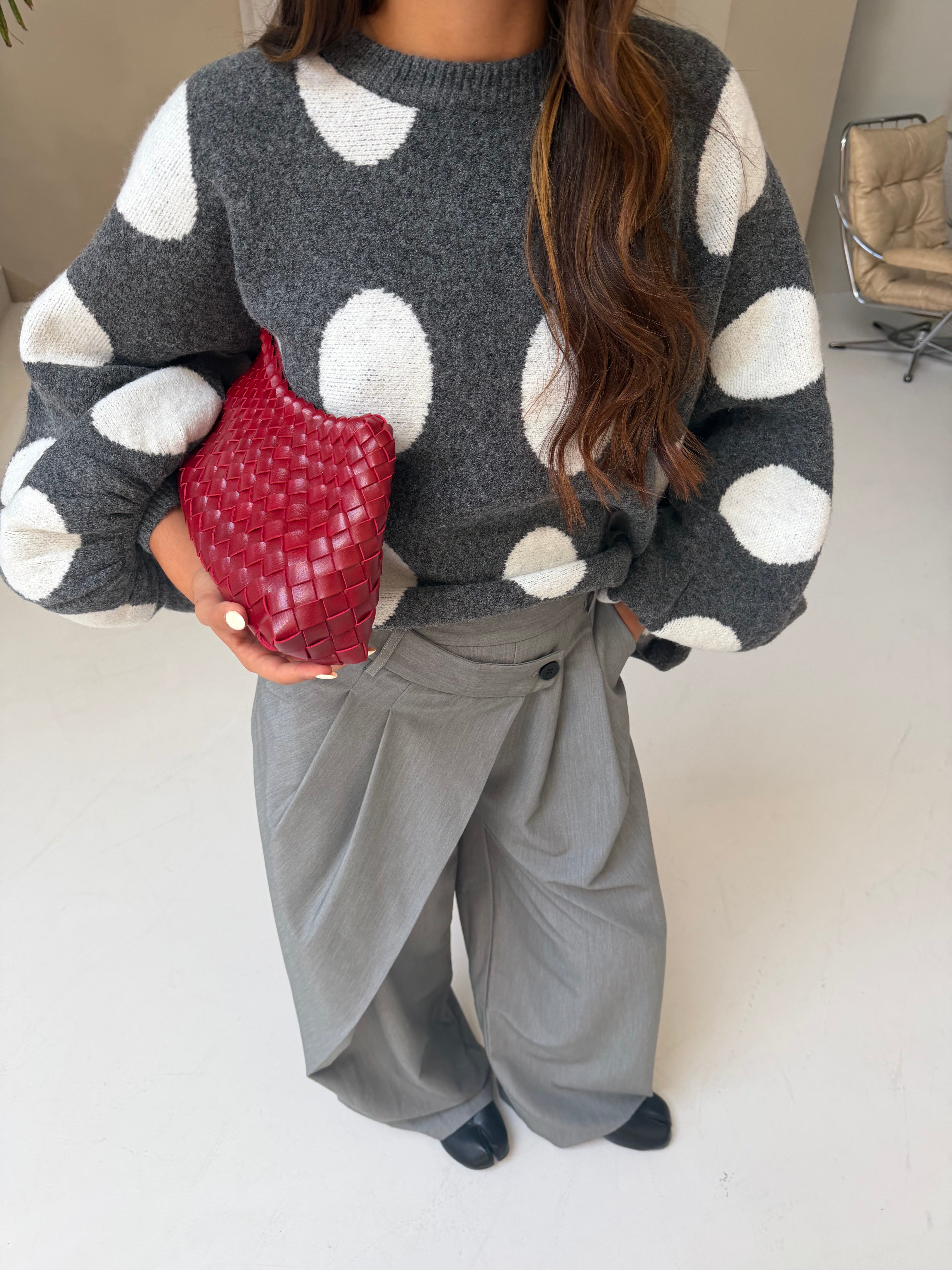 Pantalon pince ASLI gris (L114)