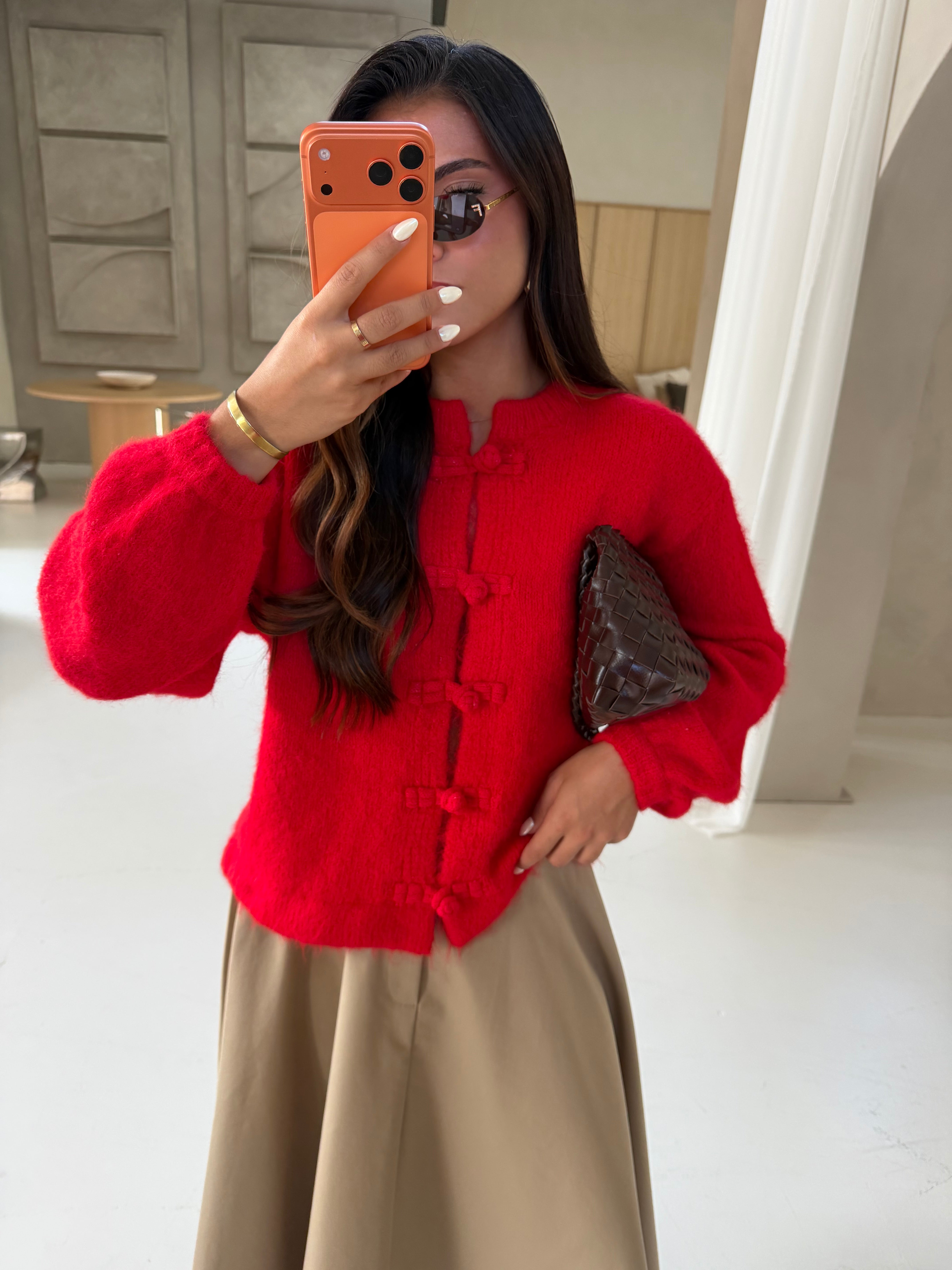 Gilet YUAN rouge (B2023)
