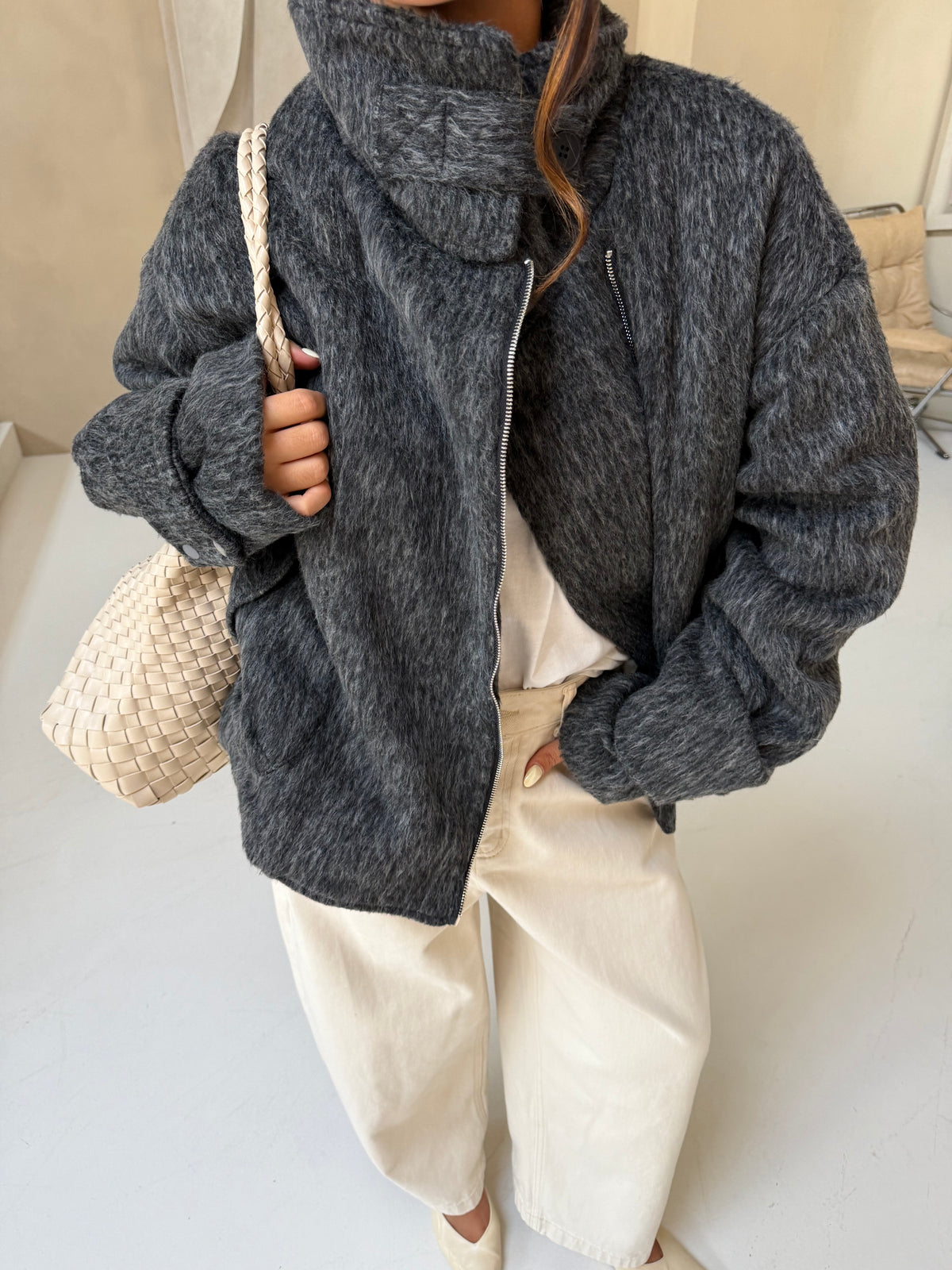 Manteau MANON noir (JZ010)