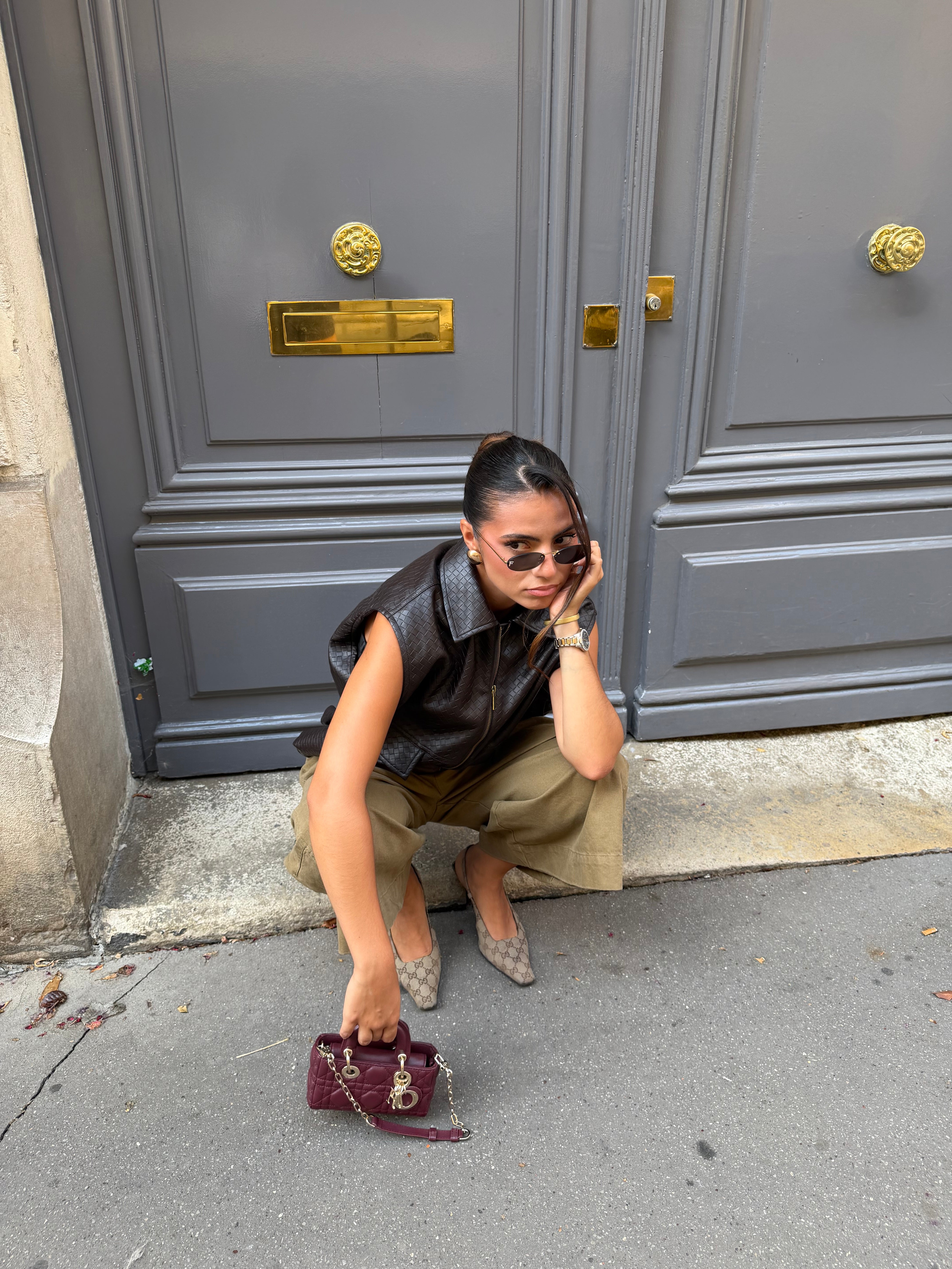 Veste sans manche EGA marron (MA8001)