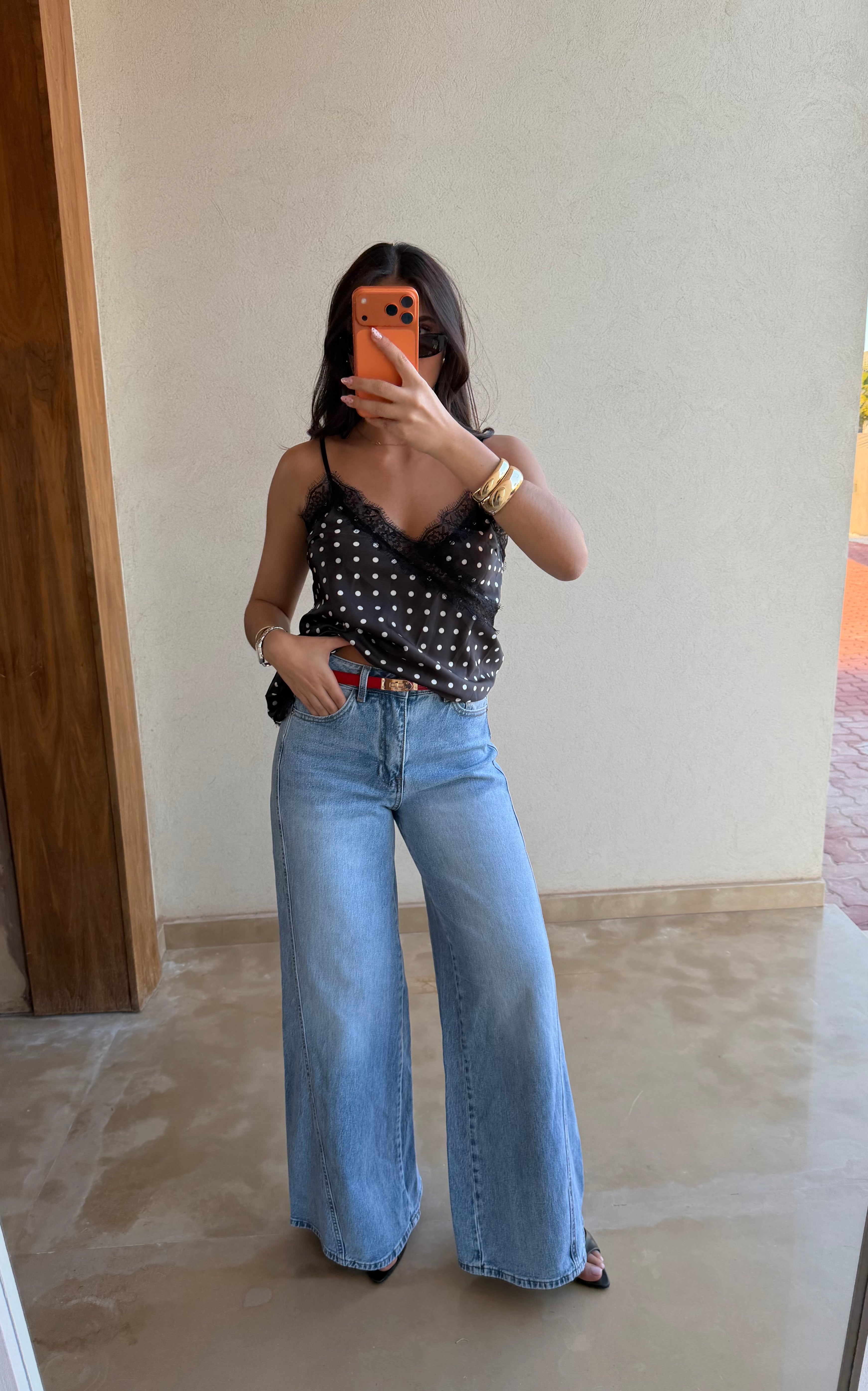 Jean LILA bleu clair (T6089)