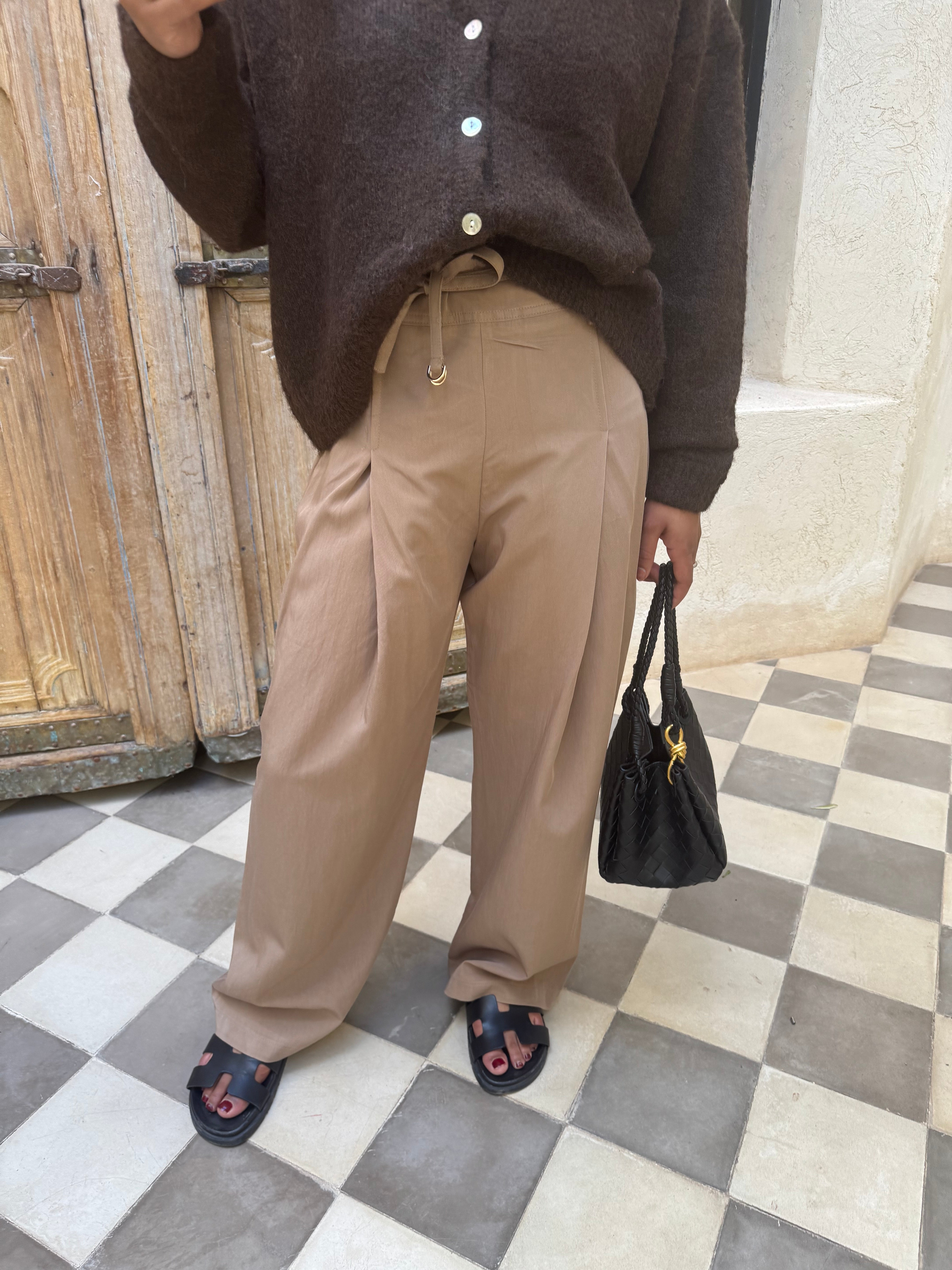 Pantalon ROSA taupe (JY5062)