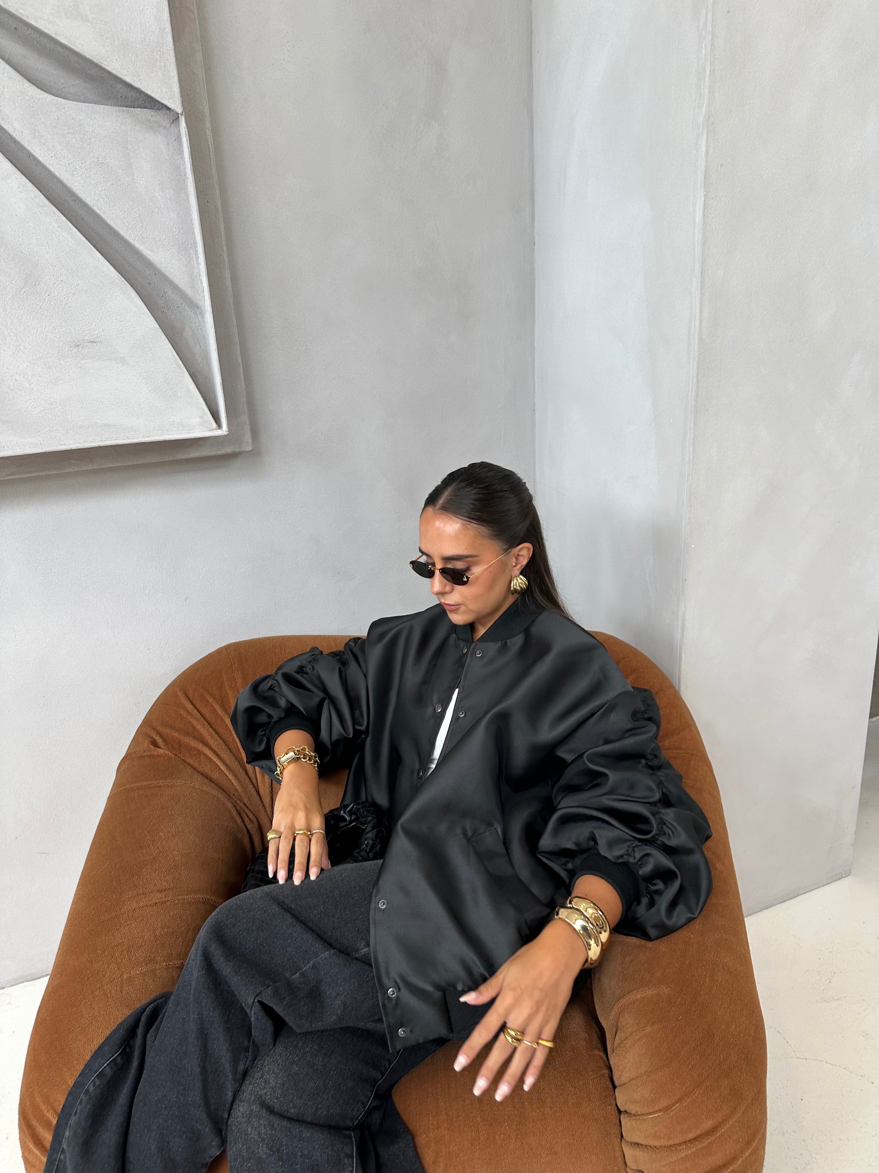 Bomber oversize BELAN noir (0031)