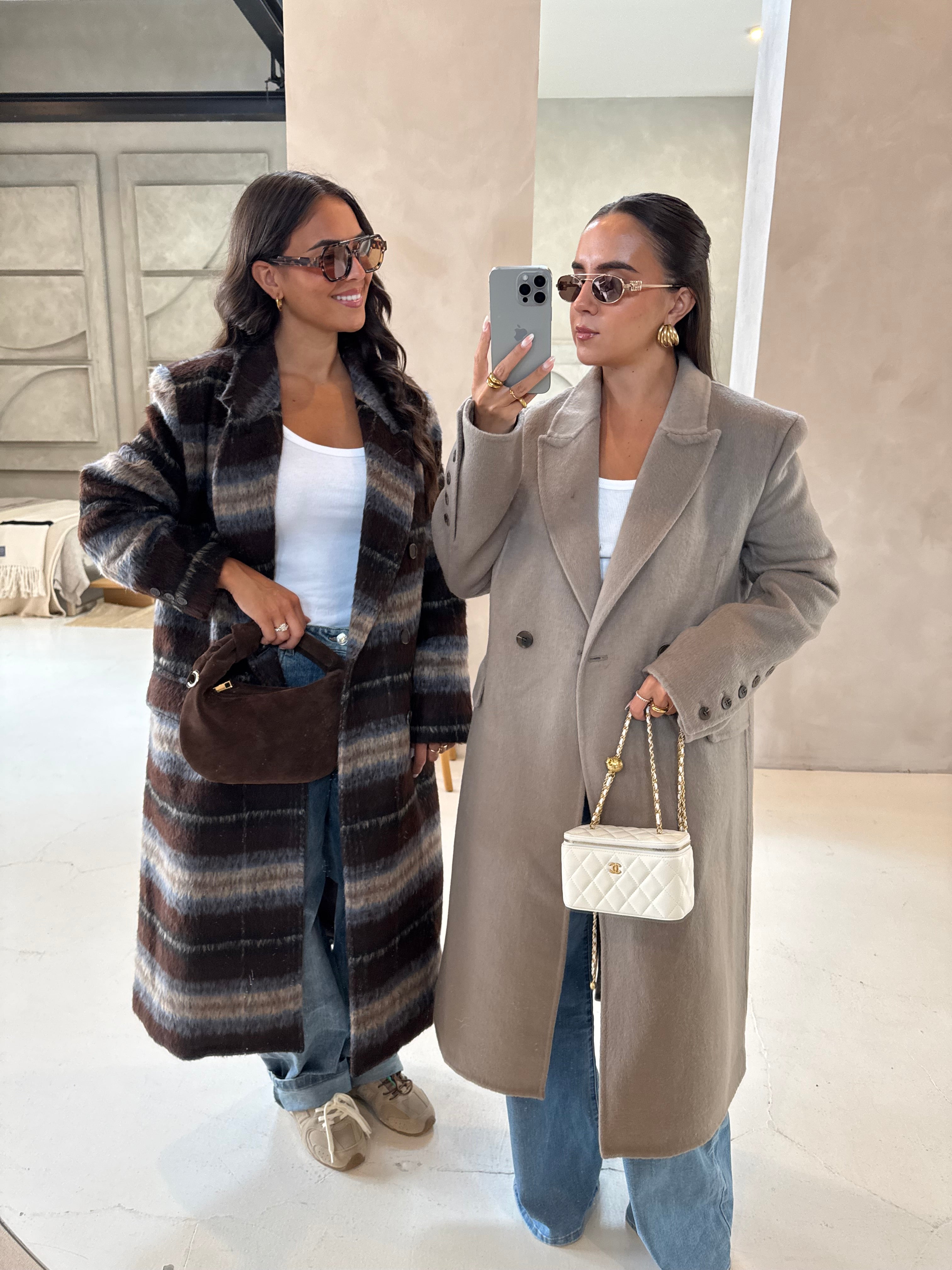 Manteau VIRAL long beige (25CY903)