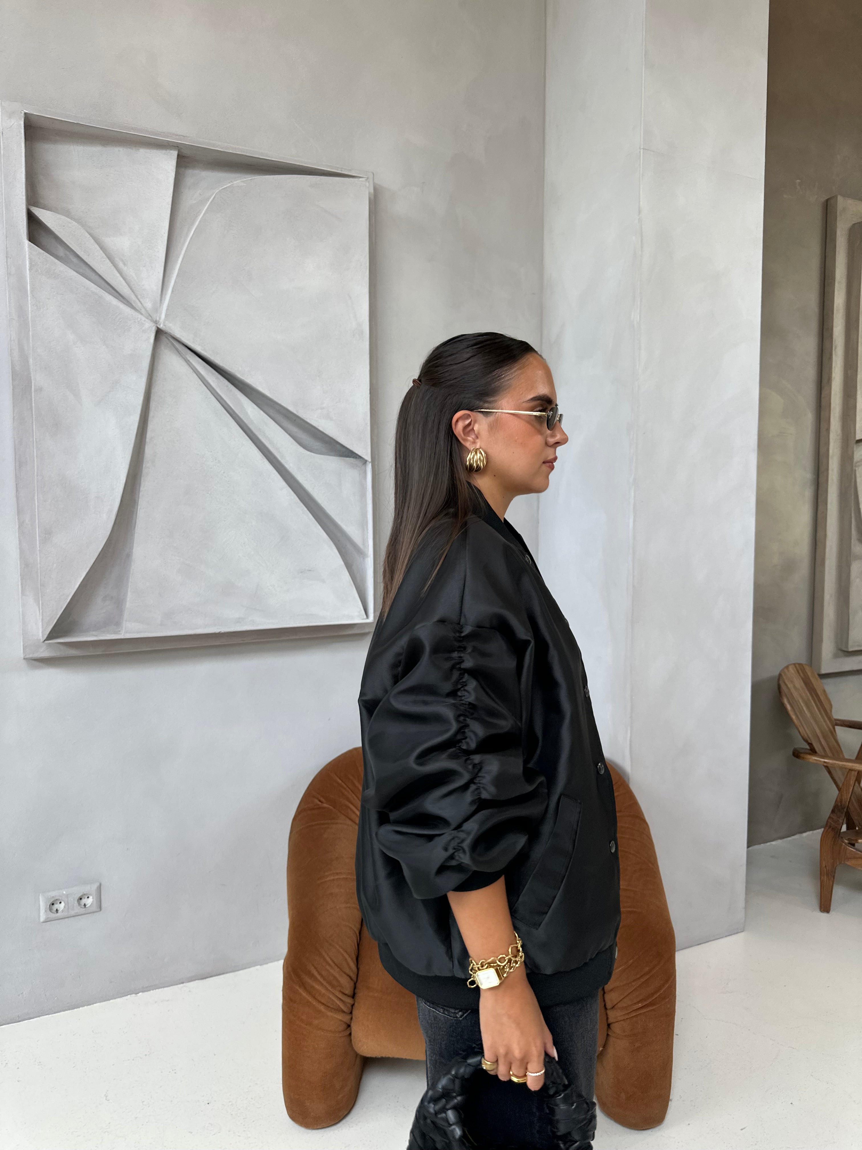 Bomber oversize BELAN noir (0031)