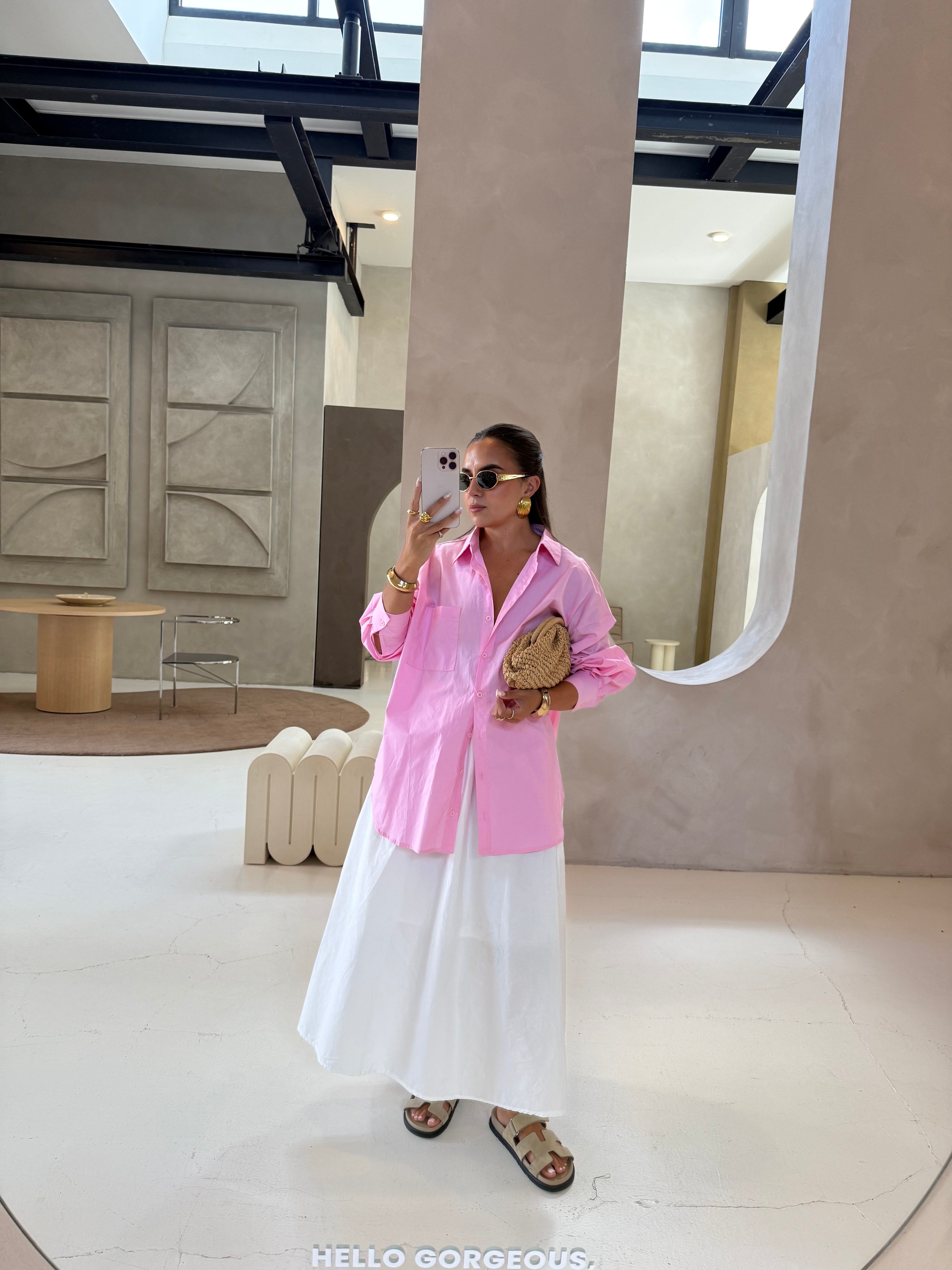Chemise GWEN rose (H4380-1)