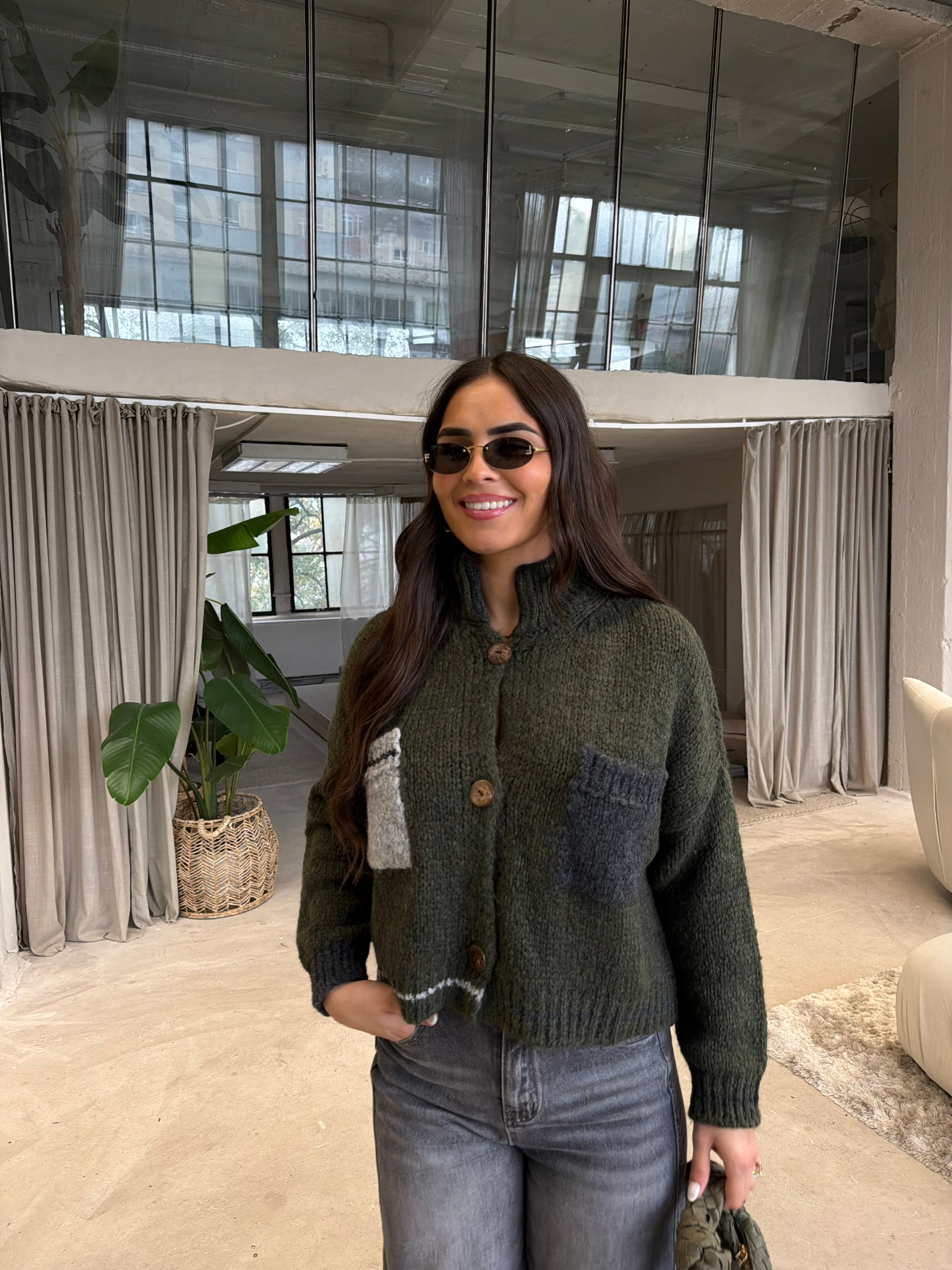 Gilet ELIA kaki (2508)