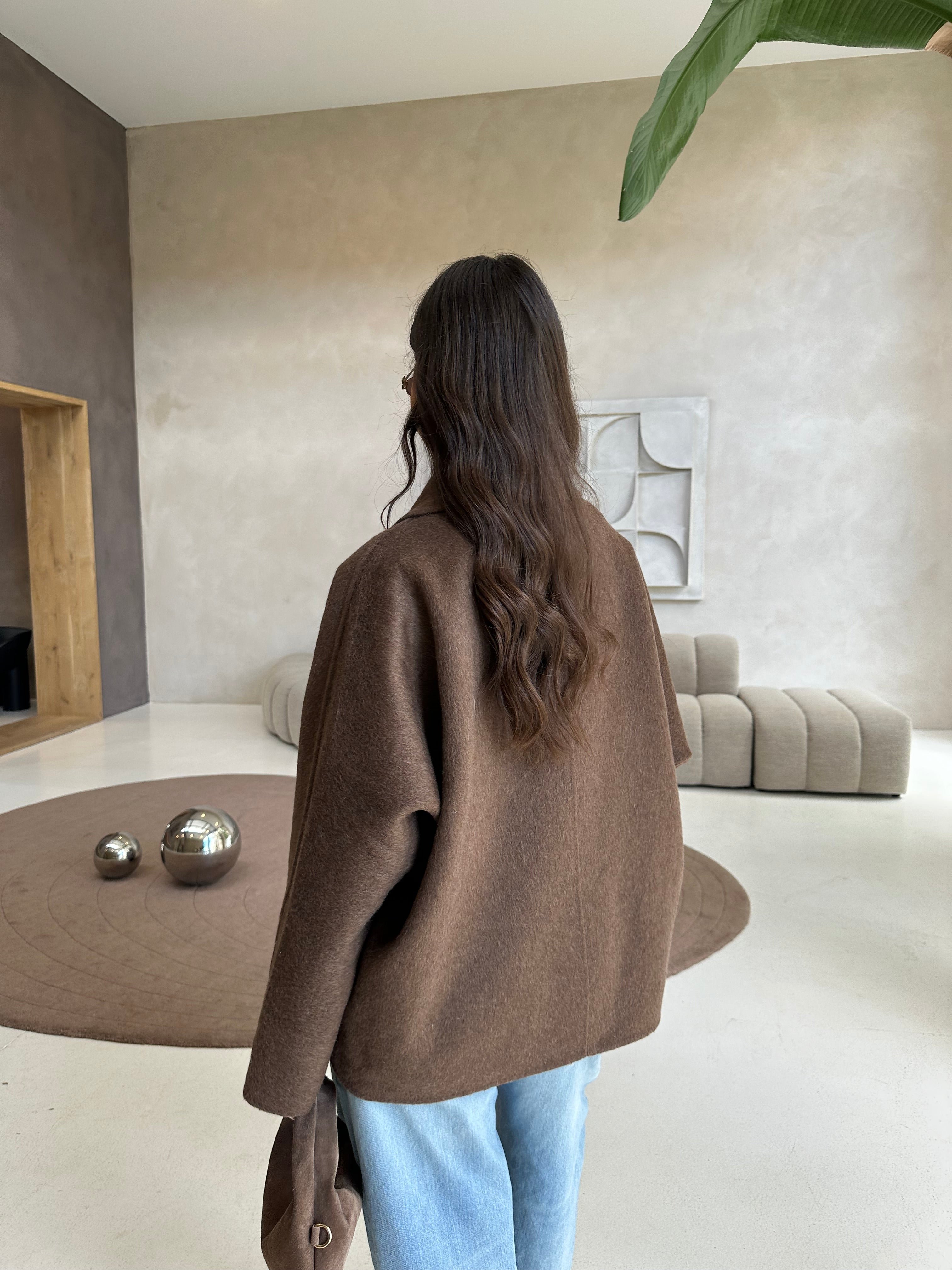 Veste JOLY courte marron (U03)