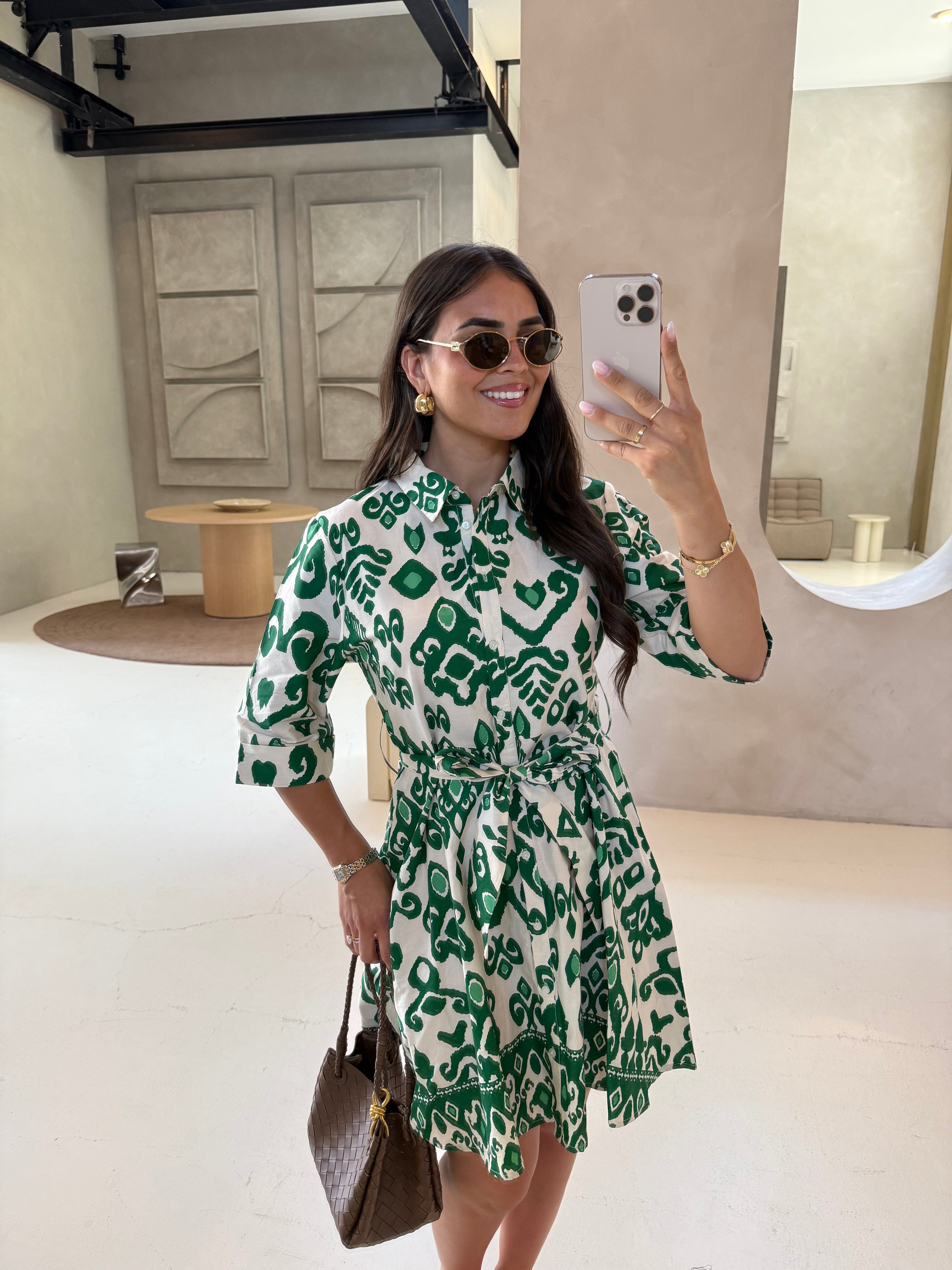 Robe BIBA courte verte