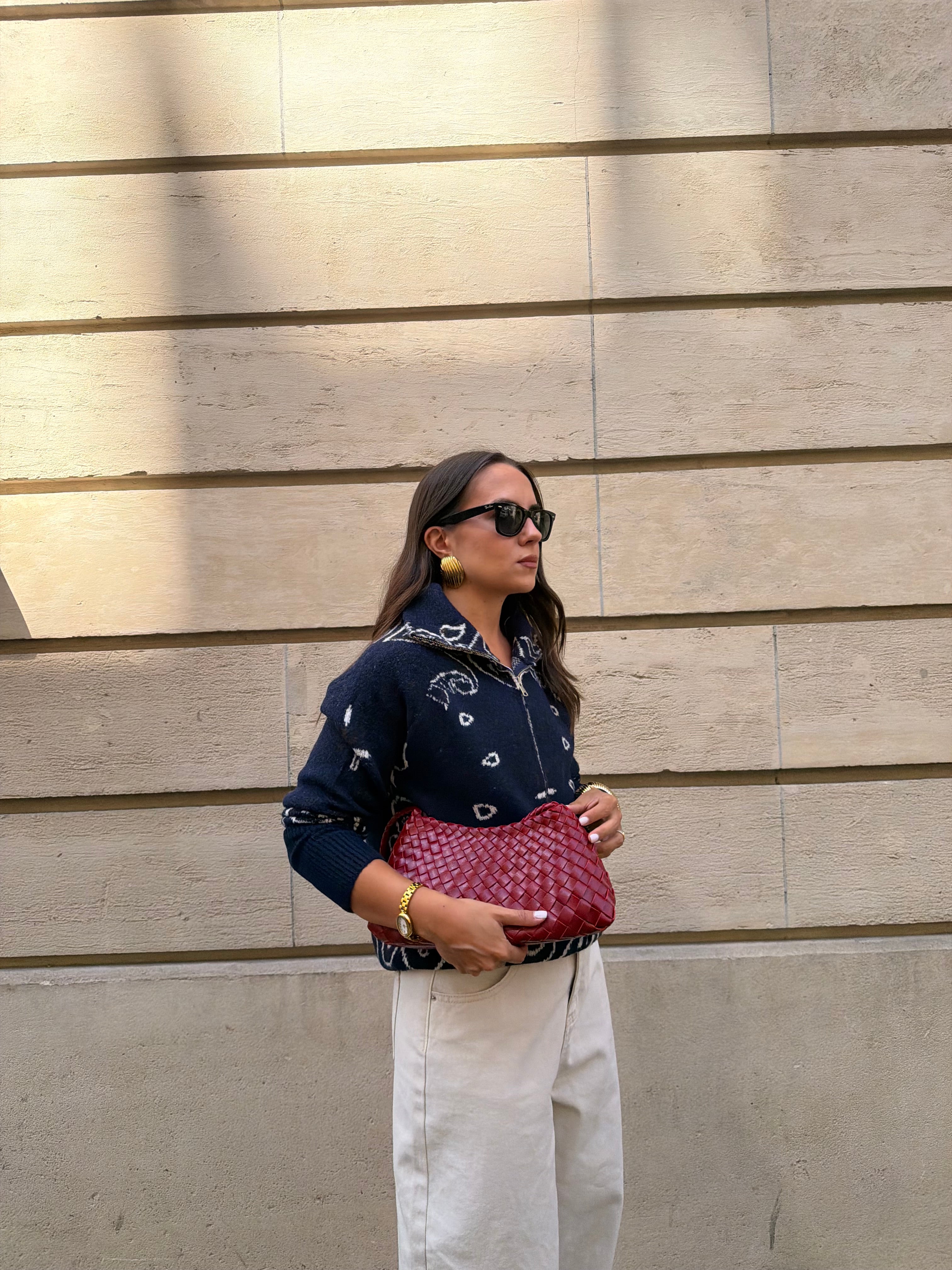Gilet MUSY Bandana bleu marine (ML19)