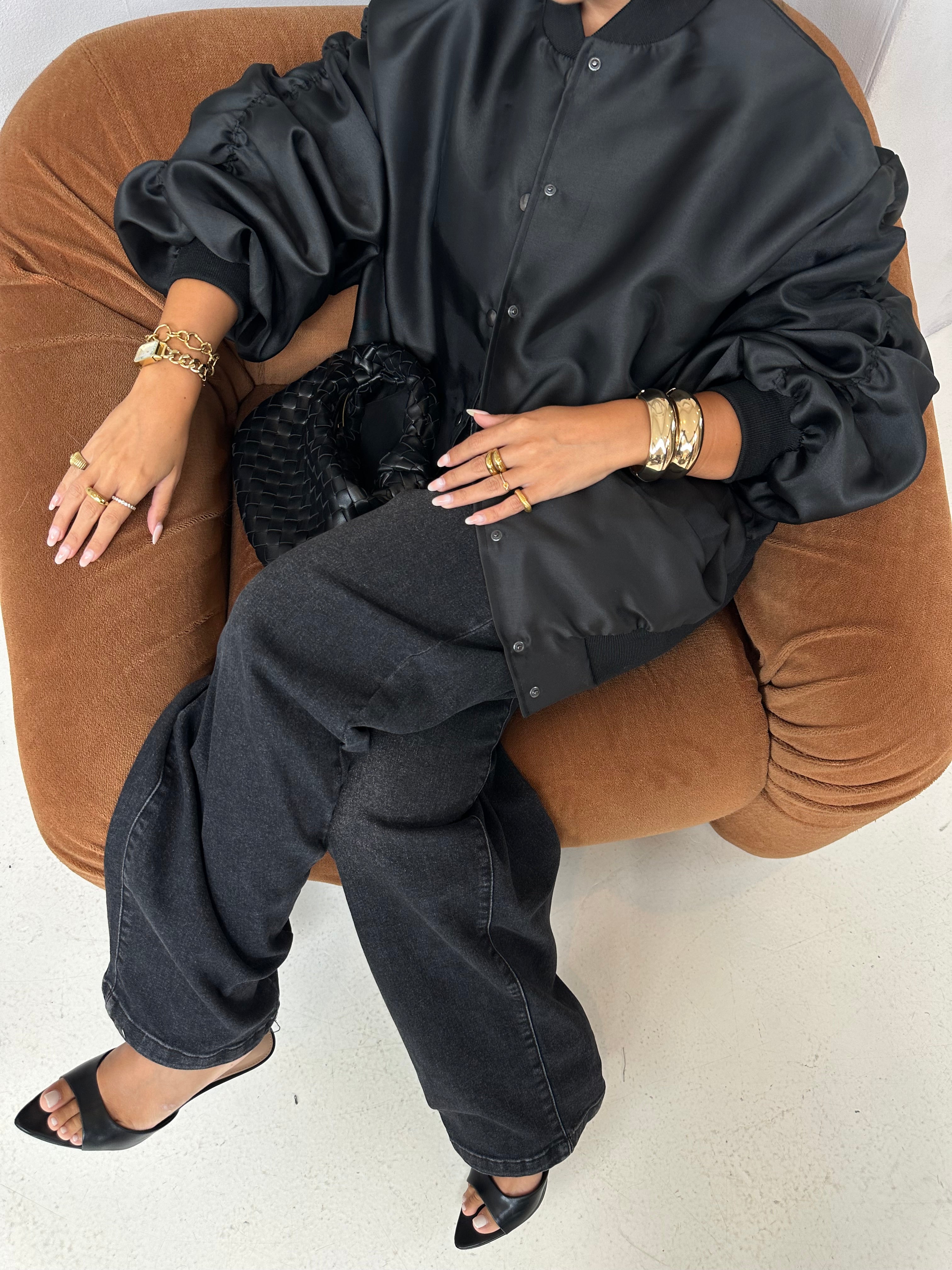 Bomber oversize BELAN noir (0031)