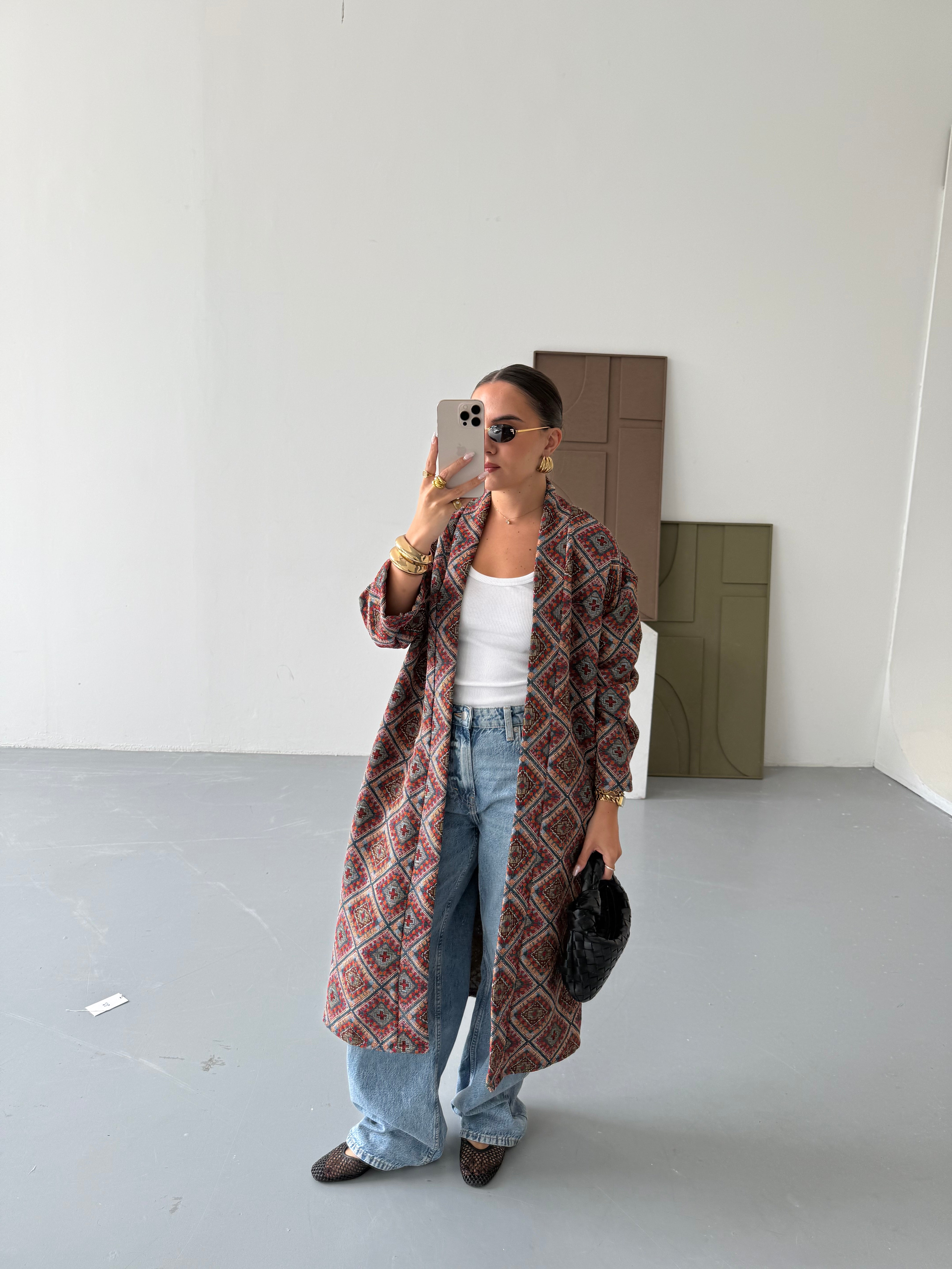 Veste KIMONO  rouge