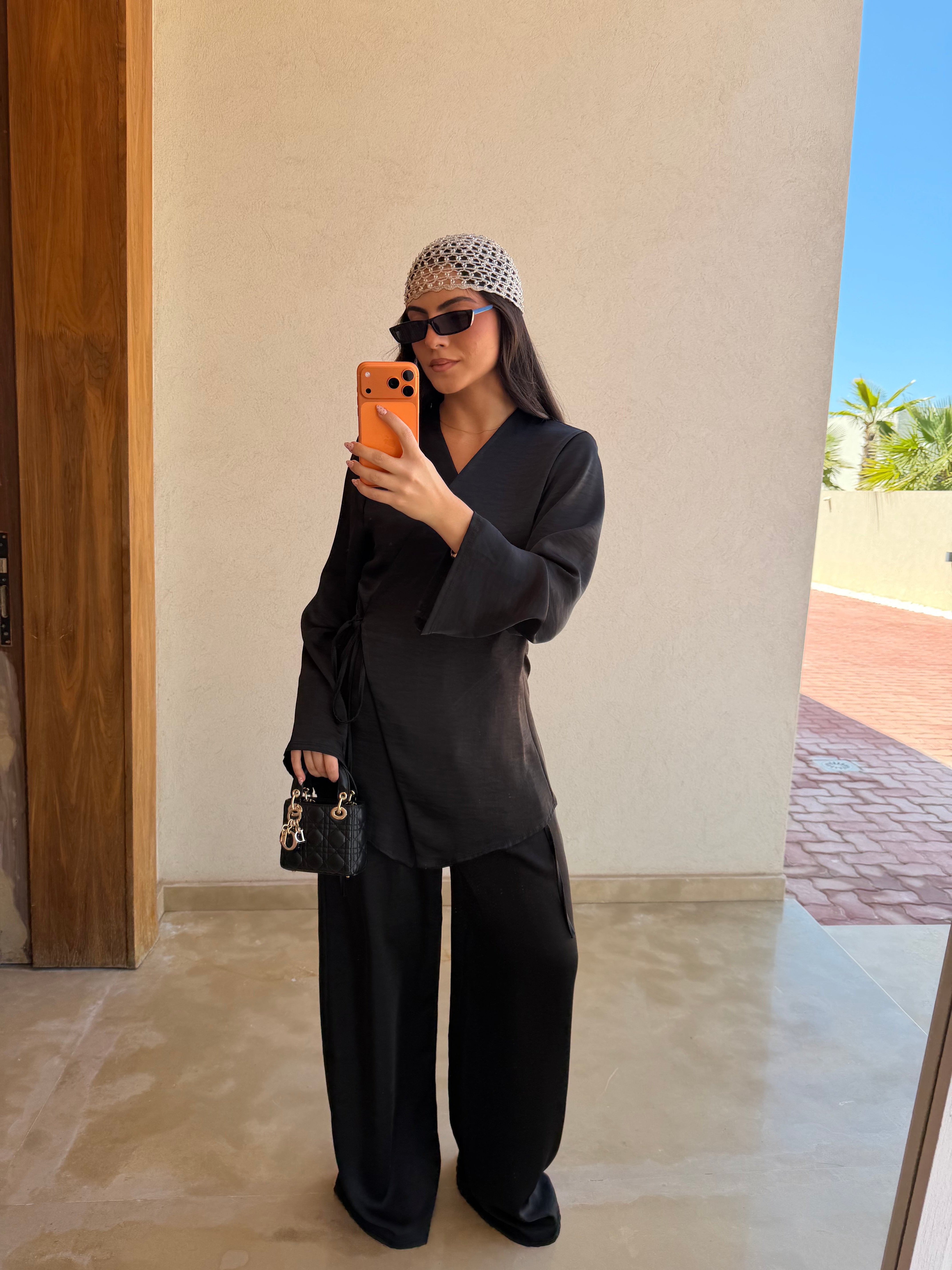 Ensemble SATIN noir
