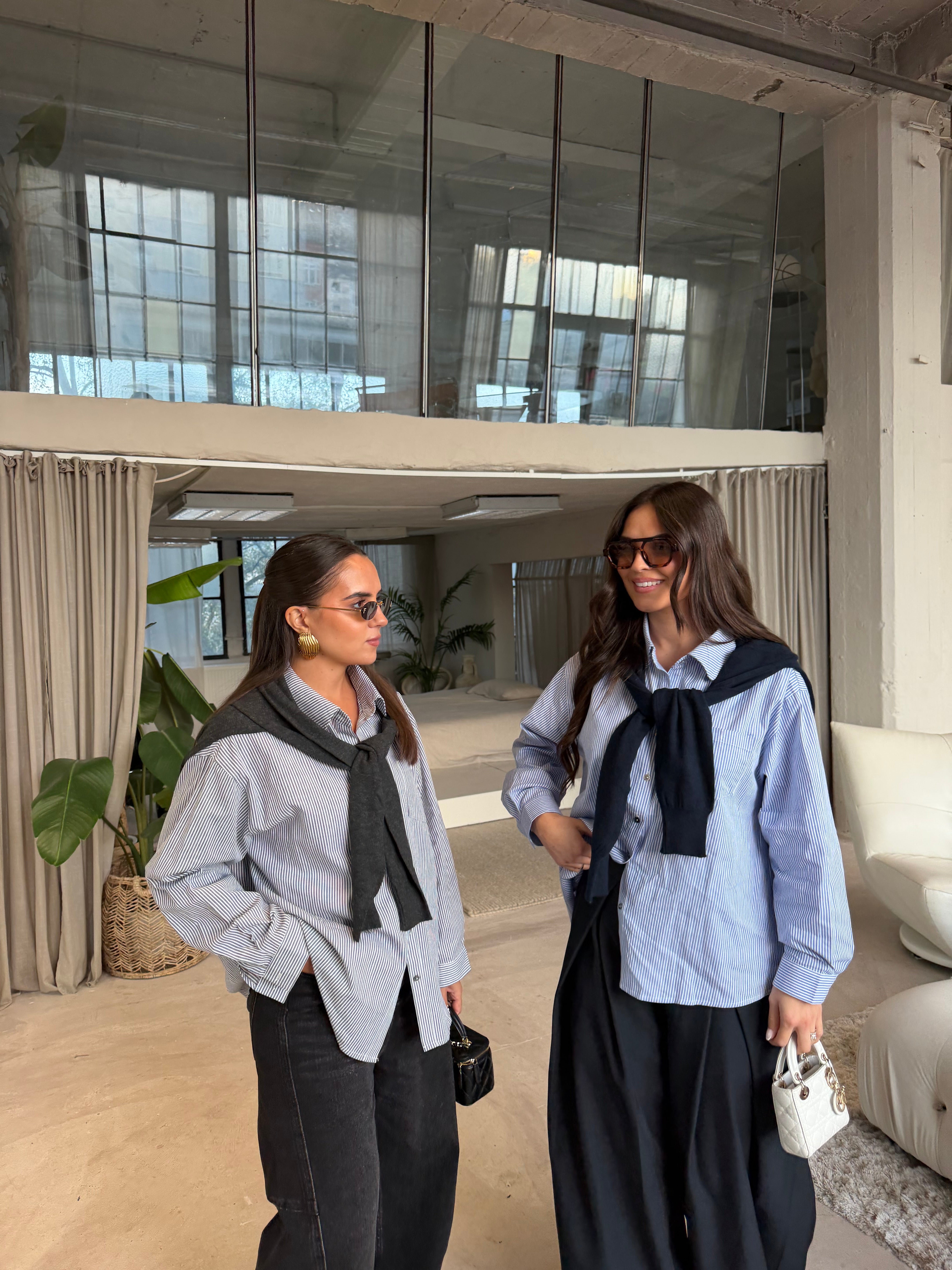 Chemise pull ELYS bleue ciel (MA3381)