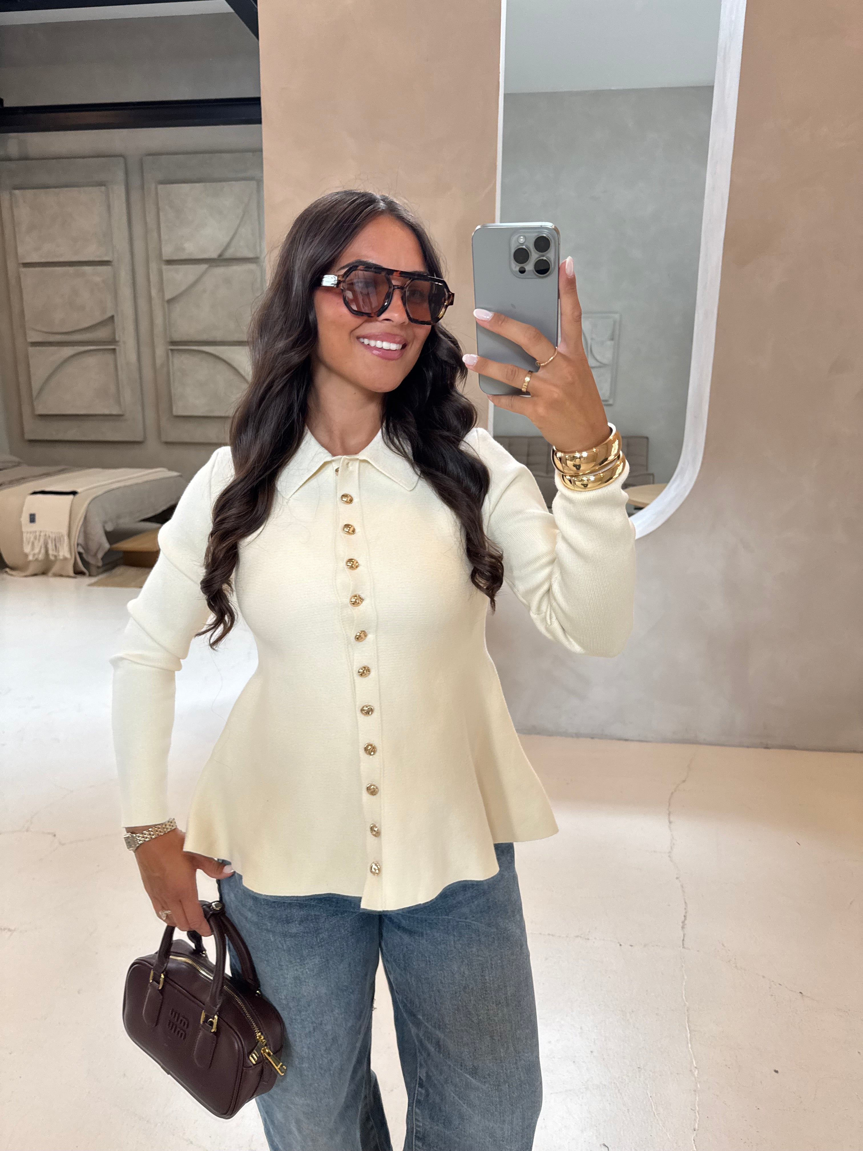 Cardigan OCCI creme  (MC2183)