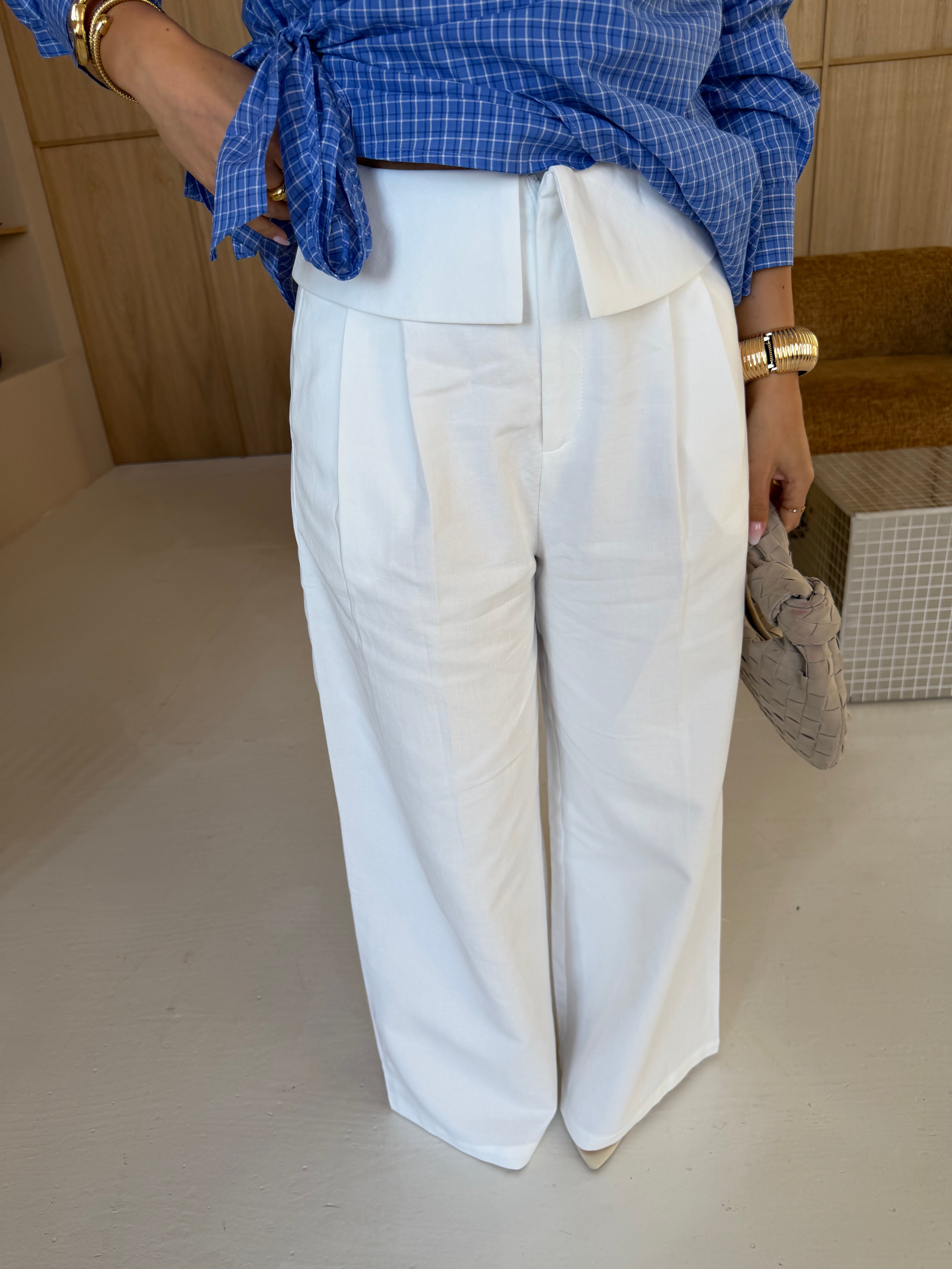 Pantalon MILA blanc (7319)