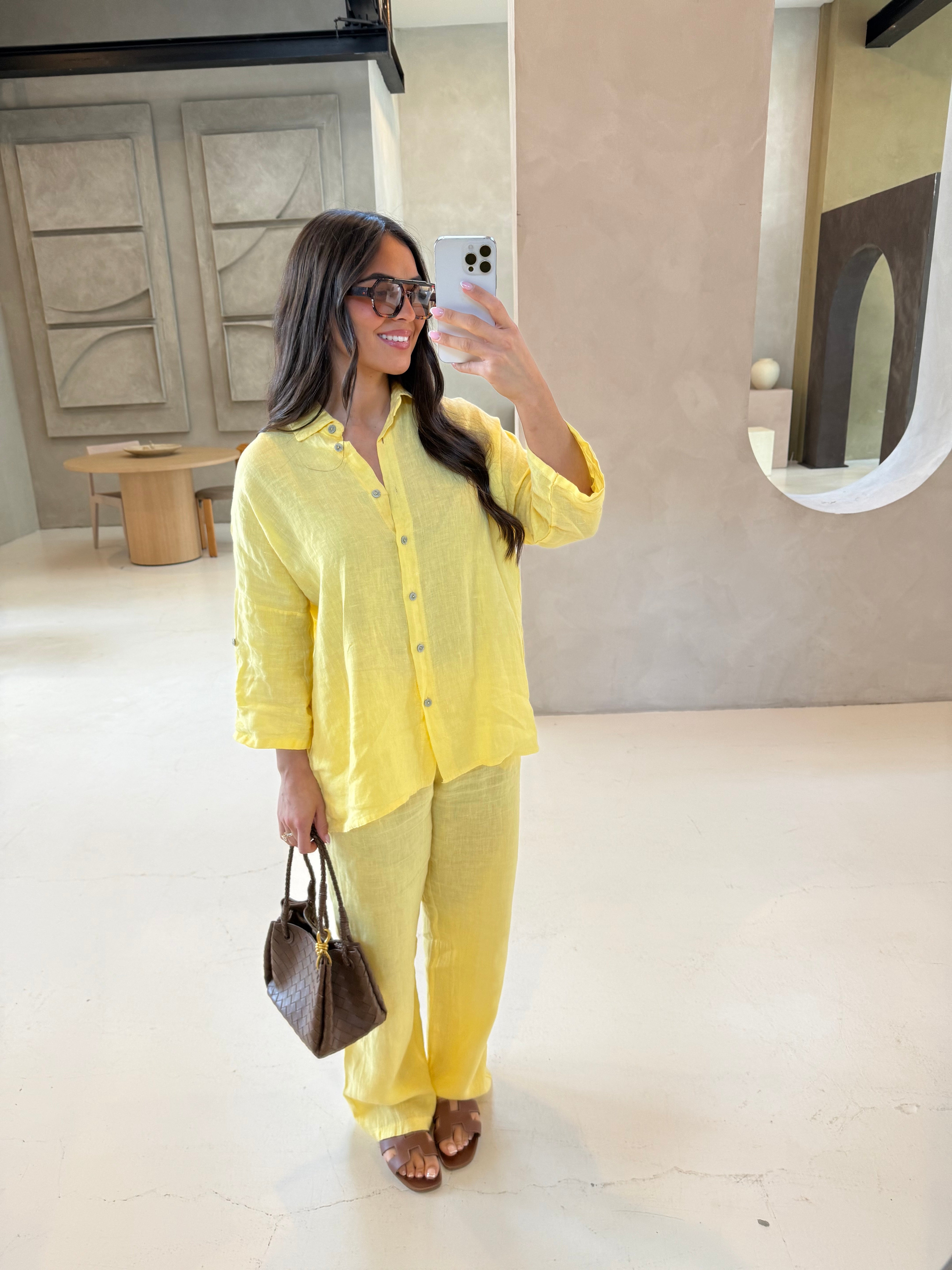 Chemise KIM Lin jaune