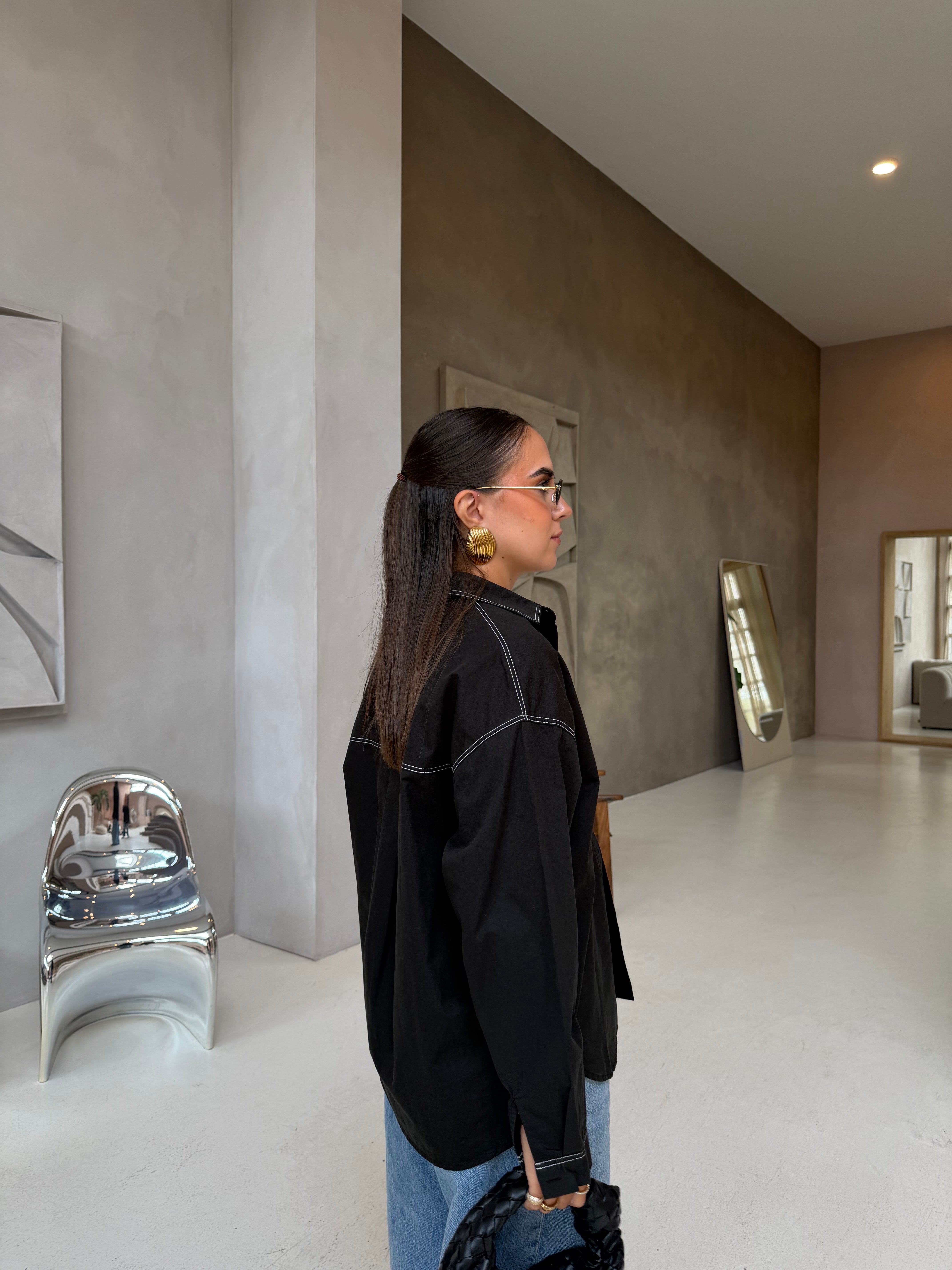 Chemise LINA foulard beige (MA7601)