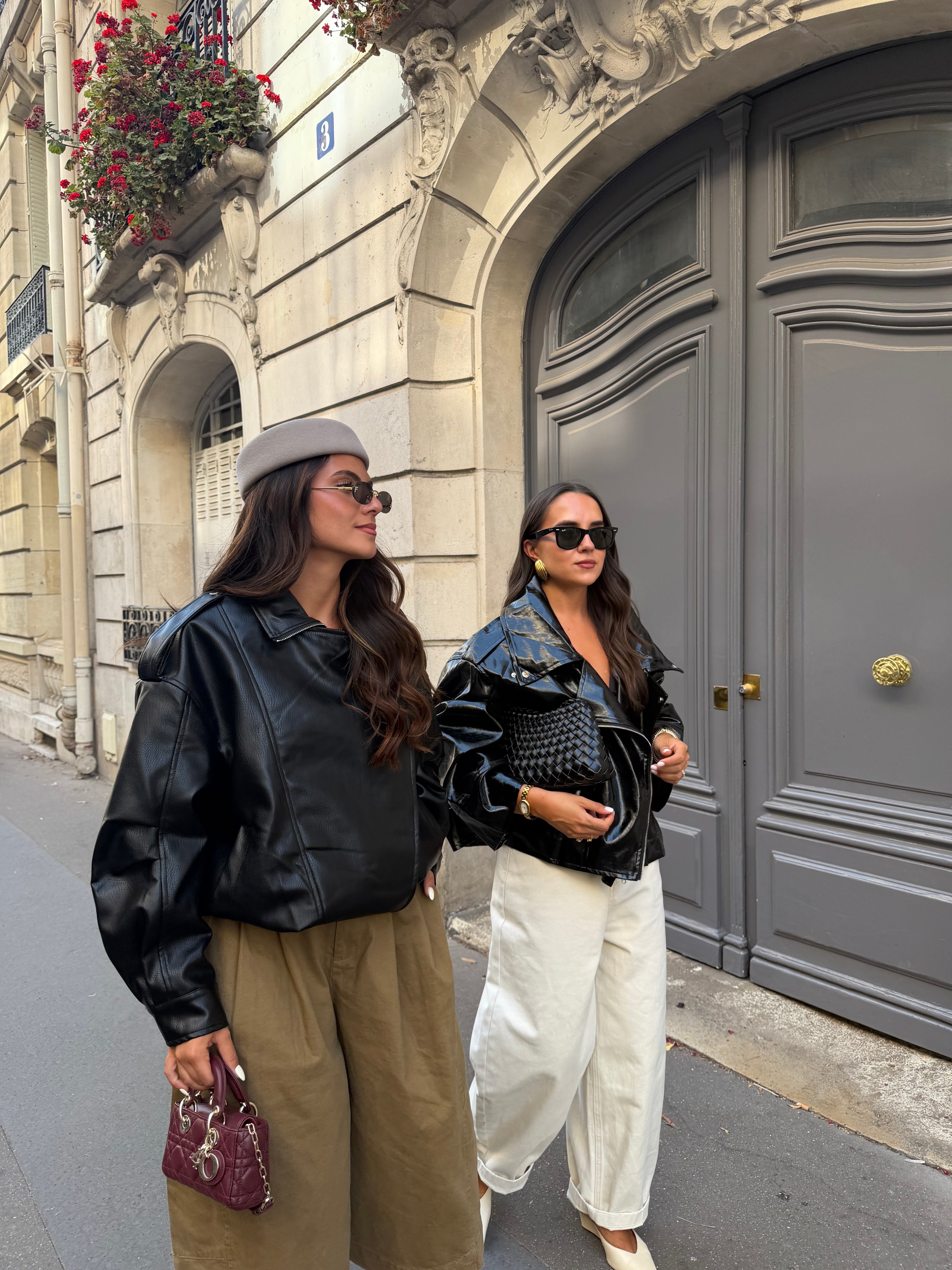 Veste similicuir TITA noir (RD9220)