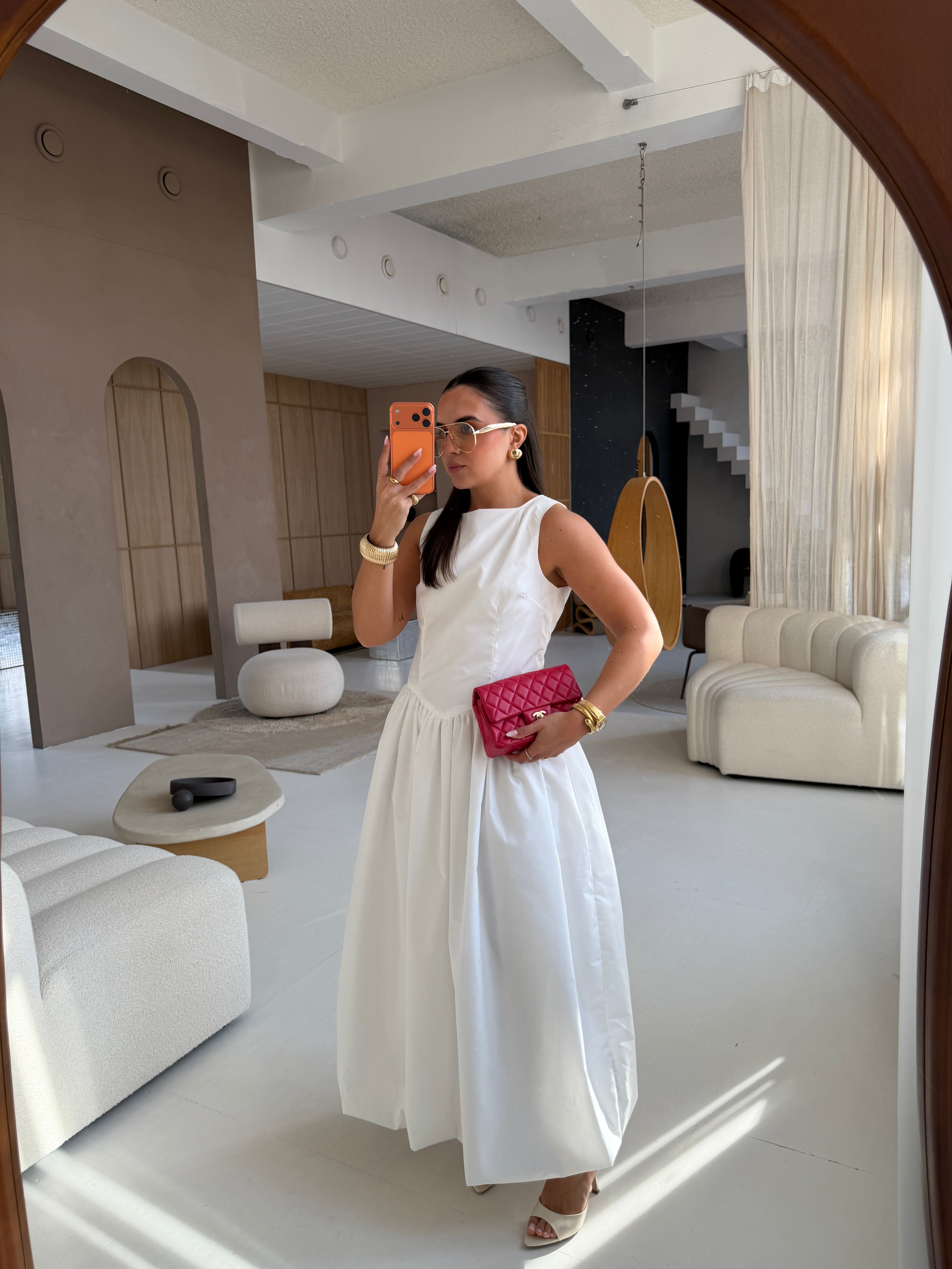 Robe dos nue AMIE blanche (113)