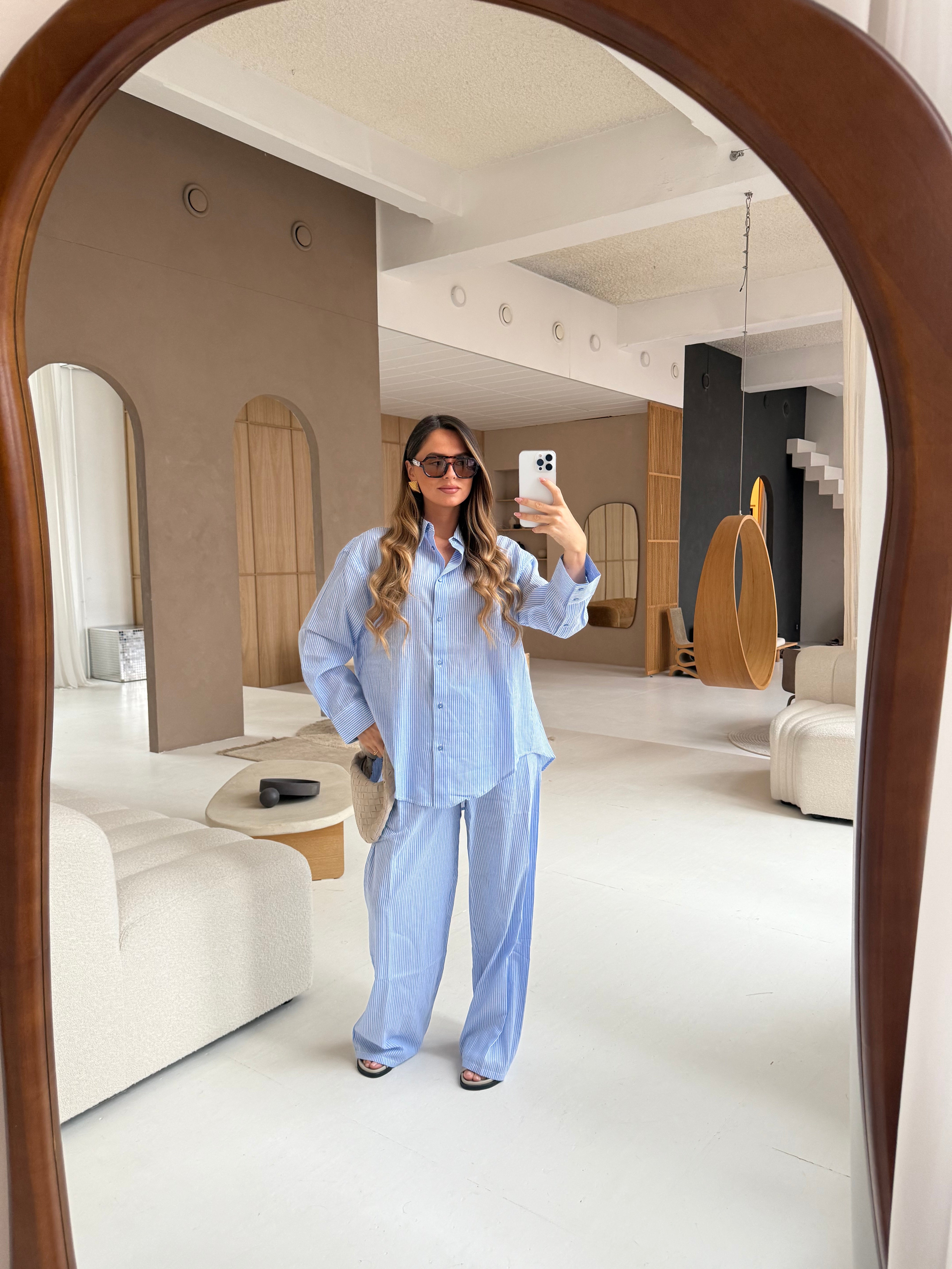 Chemise AGNES bleue