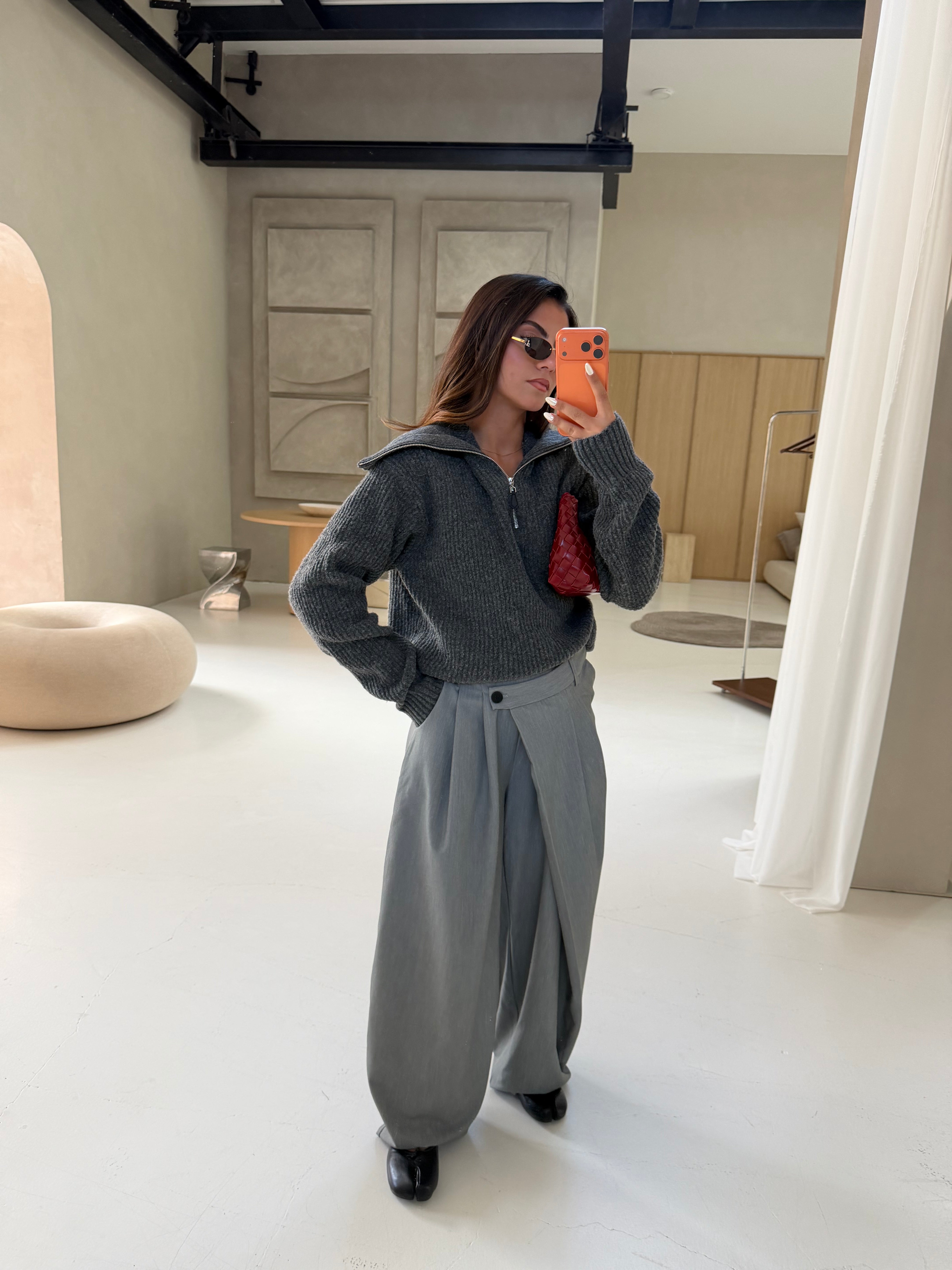 Pull zip gris (FLP097)